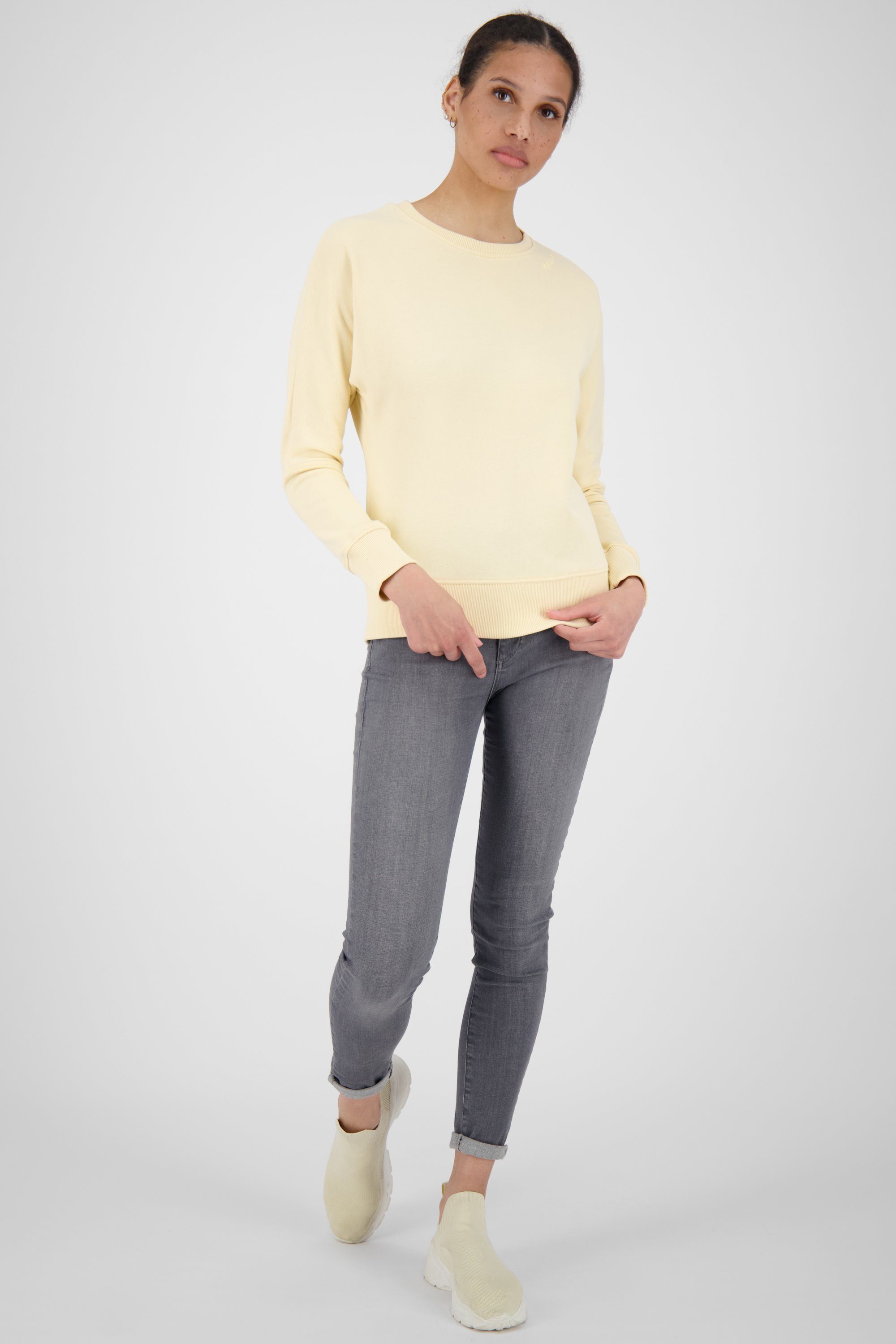 DalaAK Alife Damen Sweatshirt Crewneck & Kickin vanilla melange A