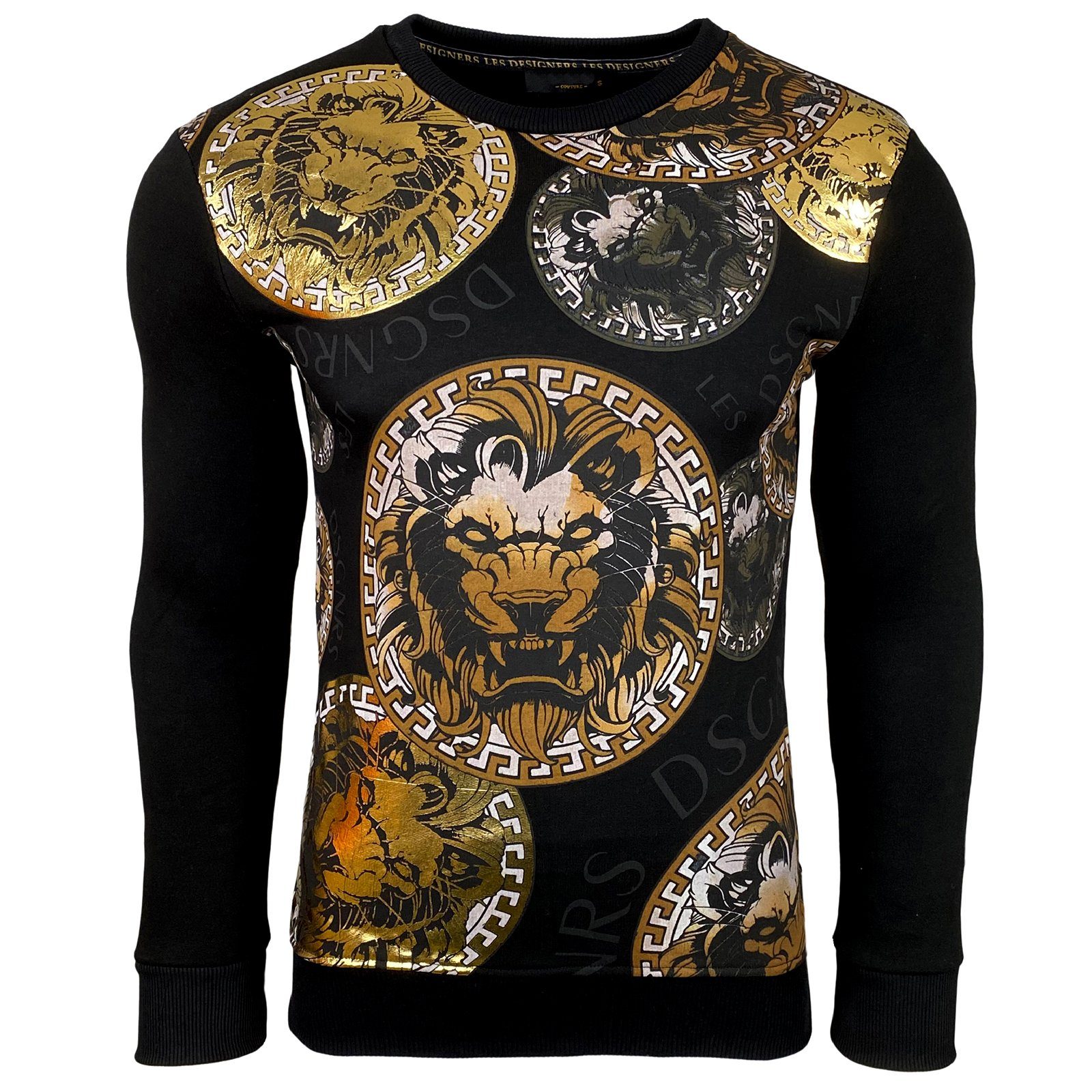 Baxboy Hoodie Baxboy Herren Sweatshirt Biker Rundhals Männer Langarmshirt 3 günstig online kaufen