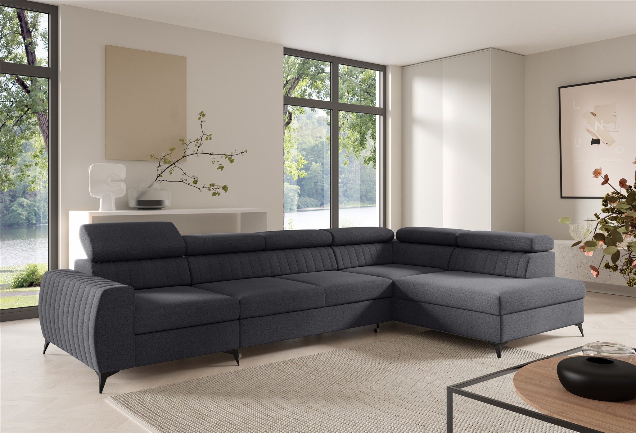 Fun Möbel Ecksofa Schlafsofa Sofa TORONTO günstig online kaufen