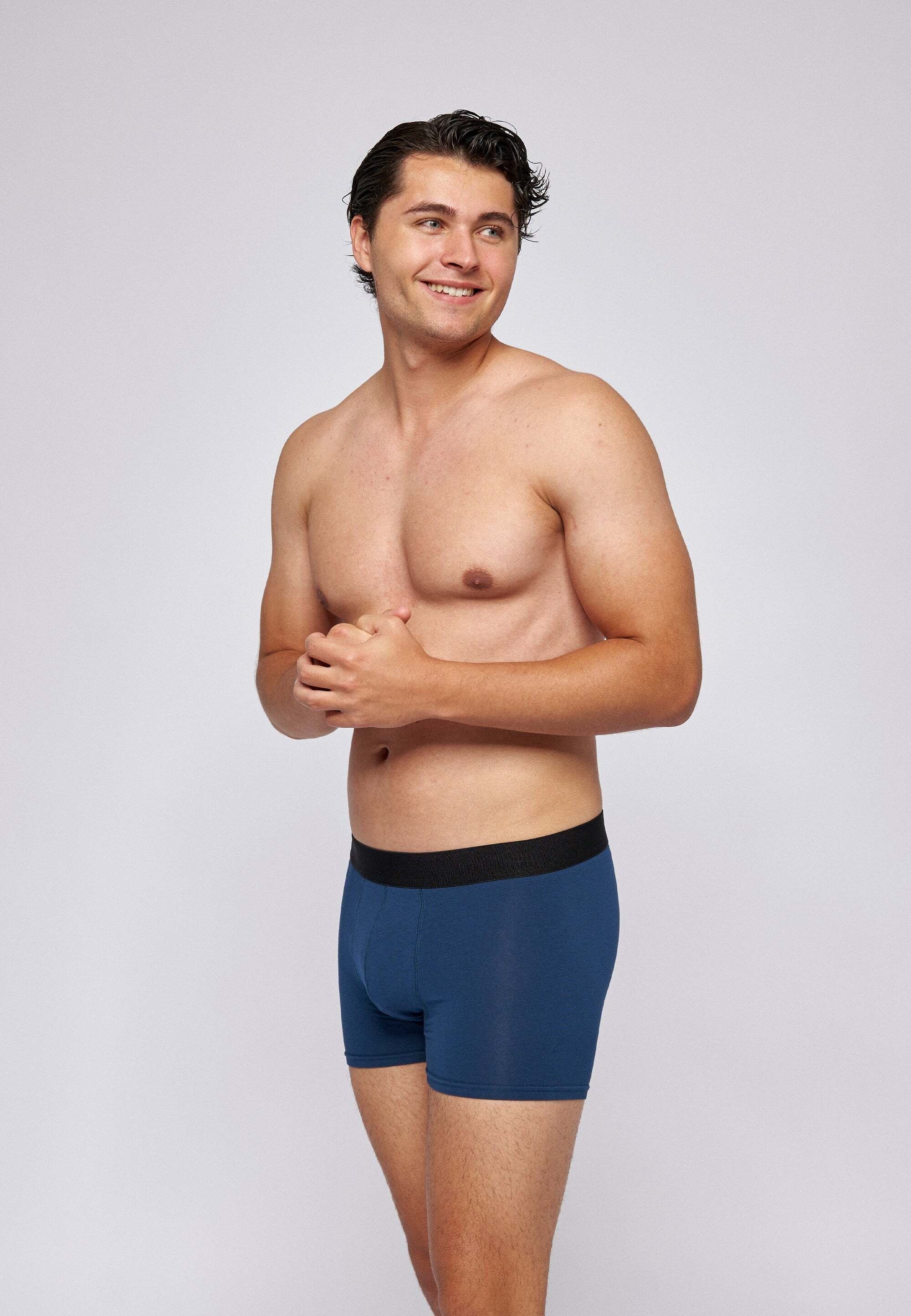 SNOCKS Boxershorts Enge Pants Herren Unterhose ohne Logo (6-St) aus Bio-Baumwolle, ohne kratzenden Zettel