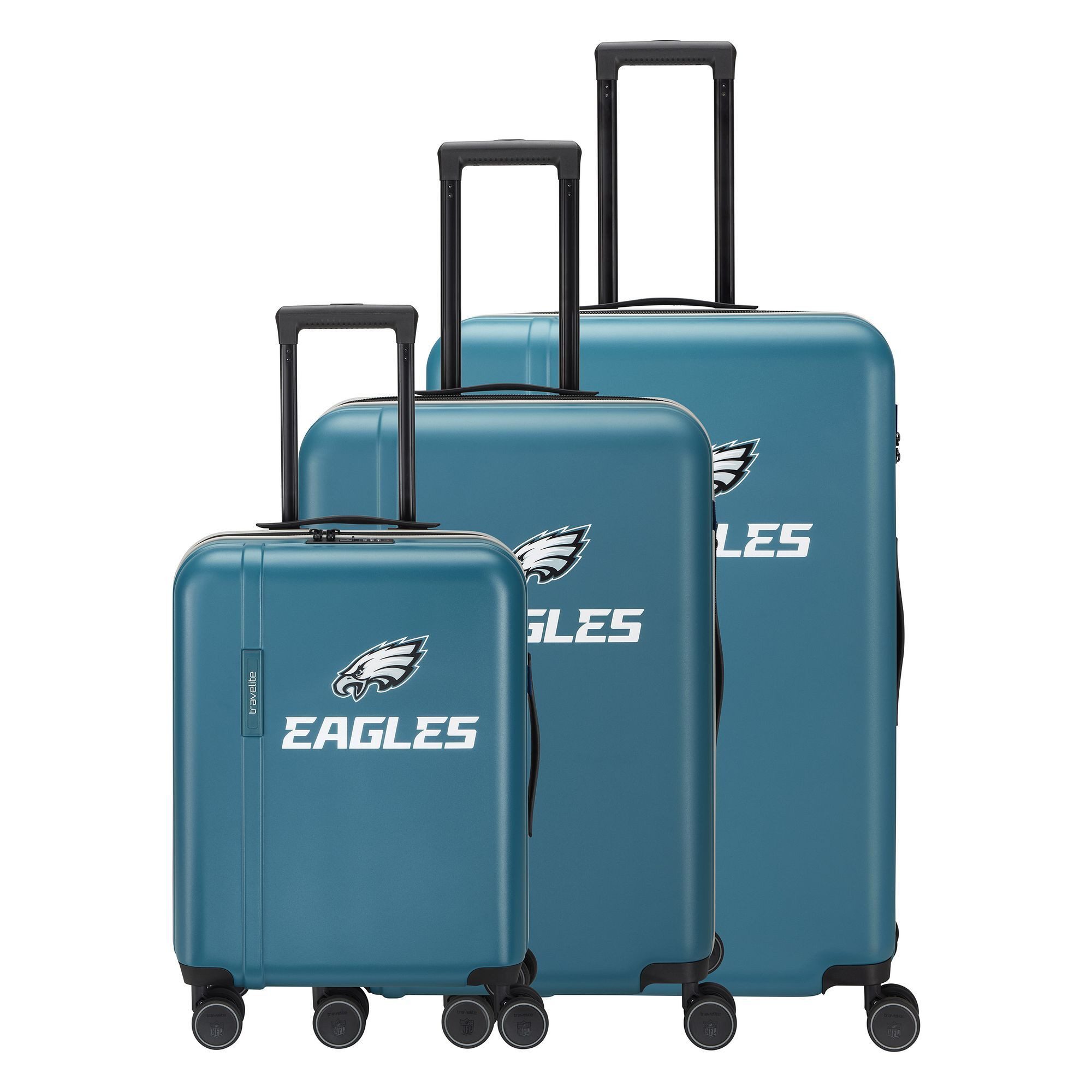 travelite Trolleyset travelite x NFL, 4 Rollen, (3-teilig, 3 tlg), ABS