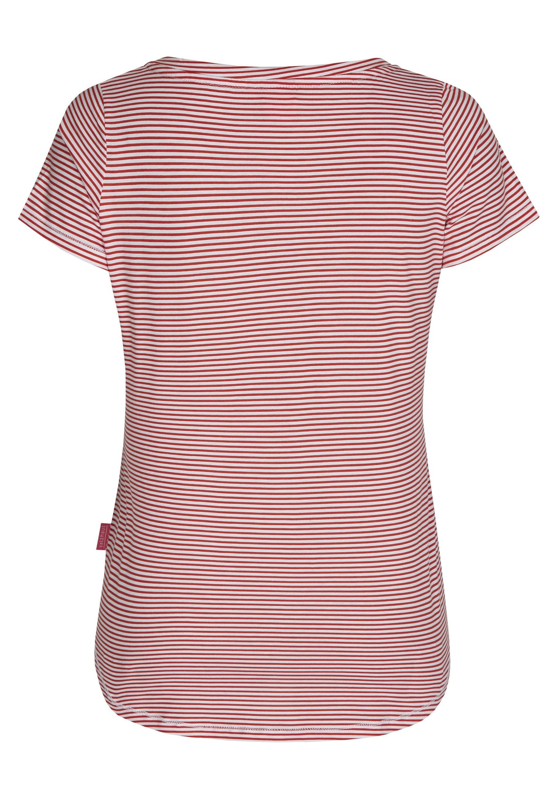 salzhaut T-Shirt Gudrun Ringel Damen normale Passform T-Shirt mit Wow-Fakto günstig online kaufen