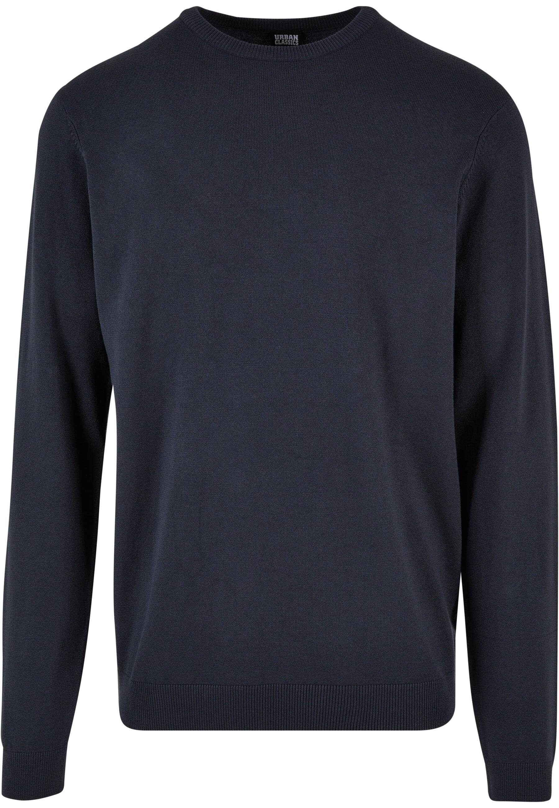 URBAN CLASSICS Rundhalspullover Herren Knitted Crewneck Sweater navy