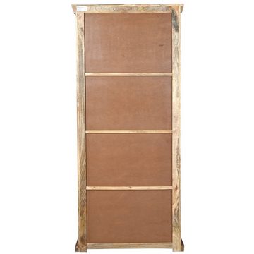 baario Mehrzweckschrank Schrank DEU 90cm Industrial Design Regalschrank massiv Mangoholz & Eisen Dielenschrank