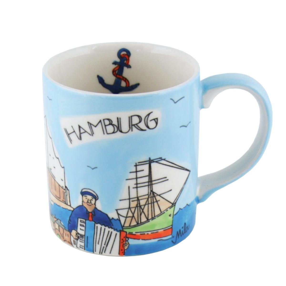 Mila Кружки Mila Keramik Städte-Becher Hamburg Shanty, Keramik