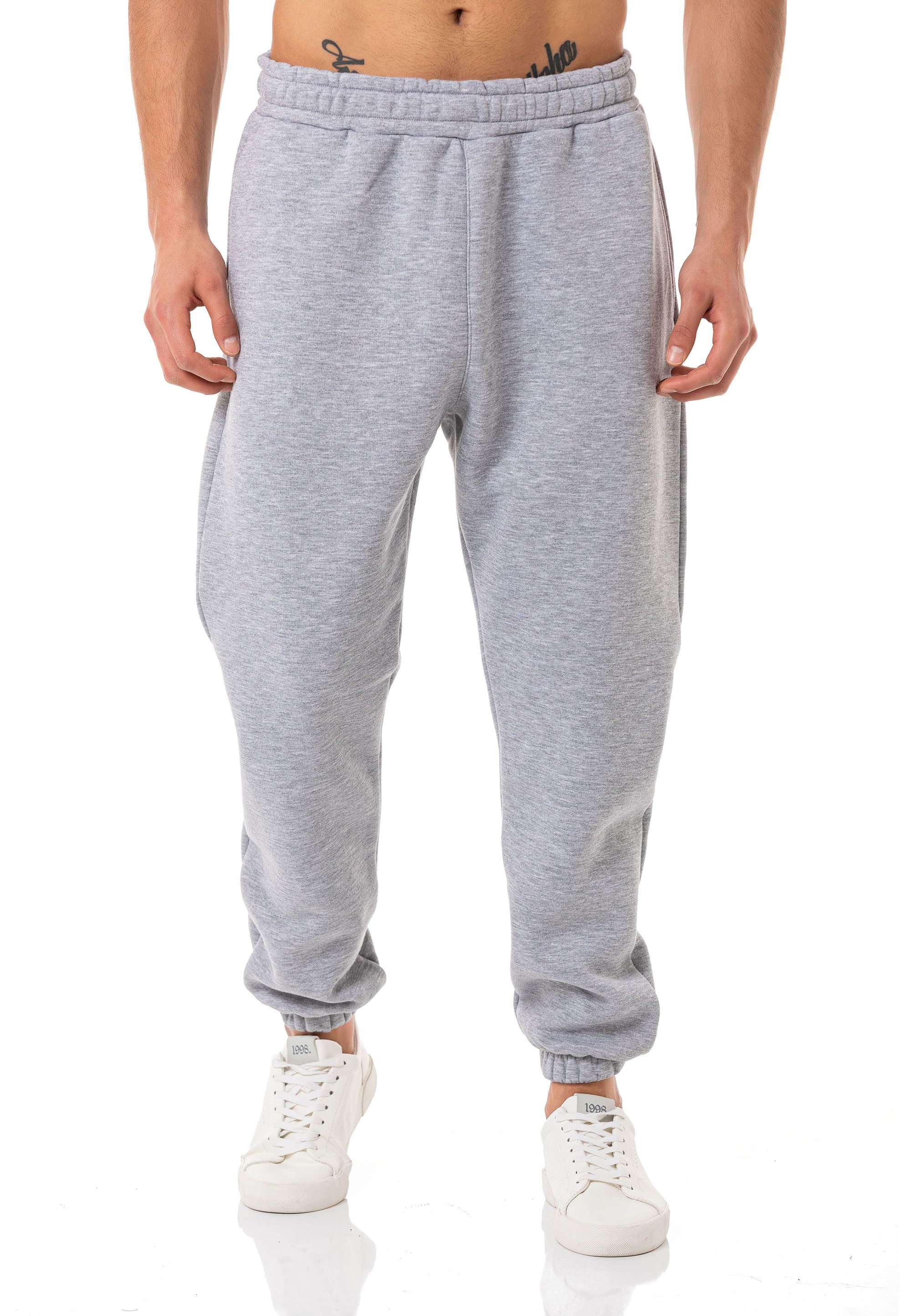 Jogginghose mit elastischem Bund Klassischer Sweatpants Look