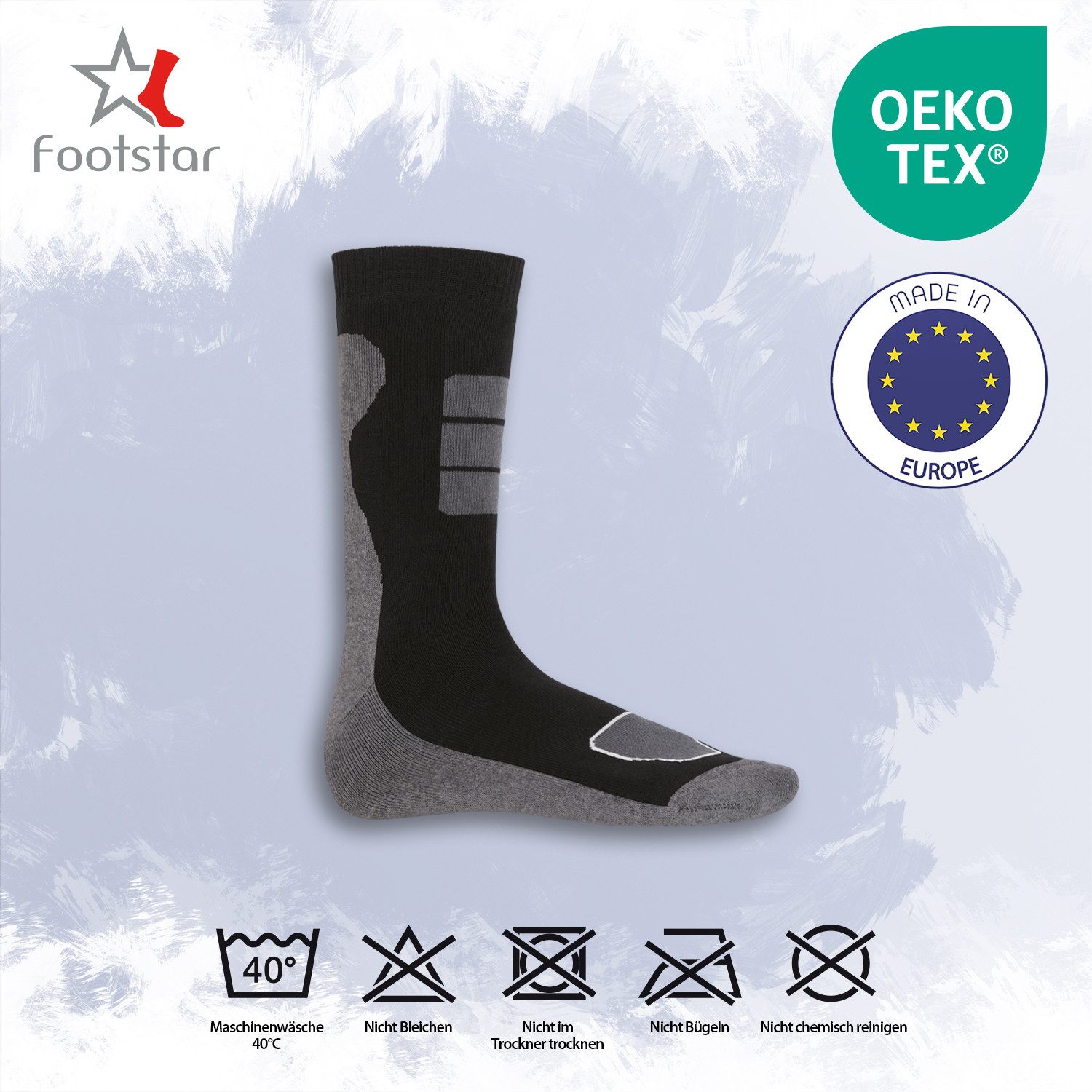 Footstar Thermosocken Herren Wintersocken 6er Pack - Frottee-Socken mit Thermo Effekt