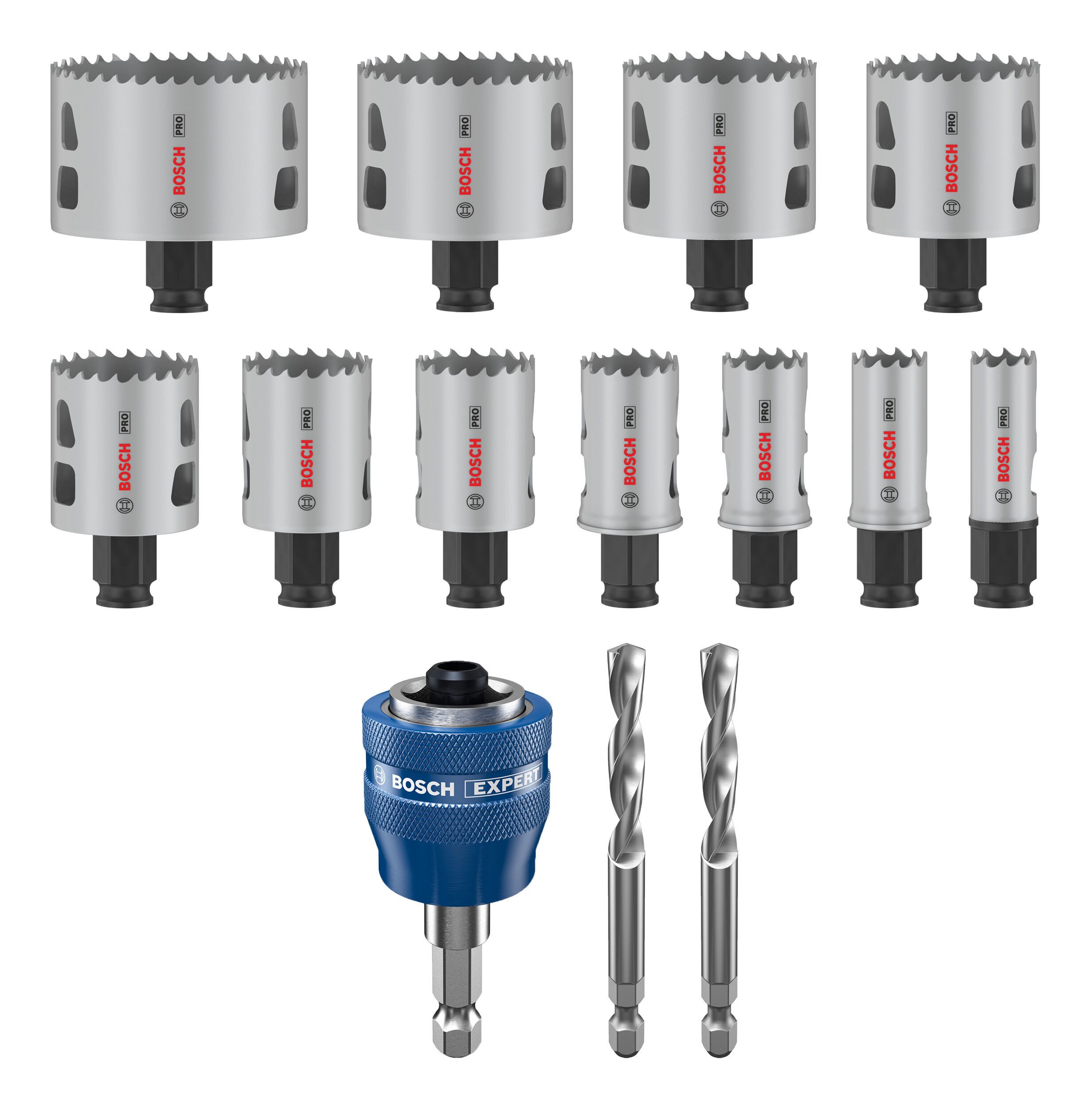 Thumbnail - BOSCH Lochsäge Pro Multi Material, 14 Teile, Power Change Plus Set, 19 - 76 mm, 14-teilig