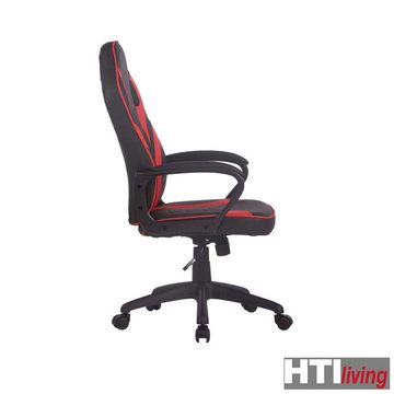 HTI-Living Schreibtischstuhl Schreibtischstuhl Leeton Rot (Stück, 1 St), höhenverstellbarer Drehstuhl