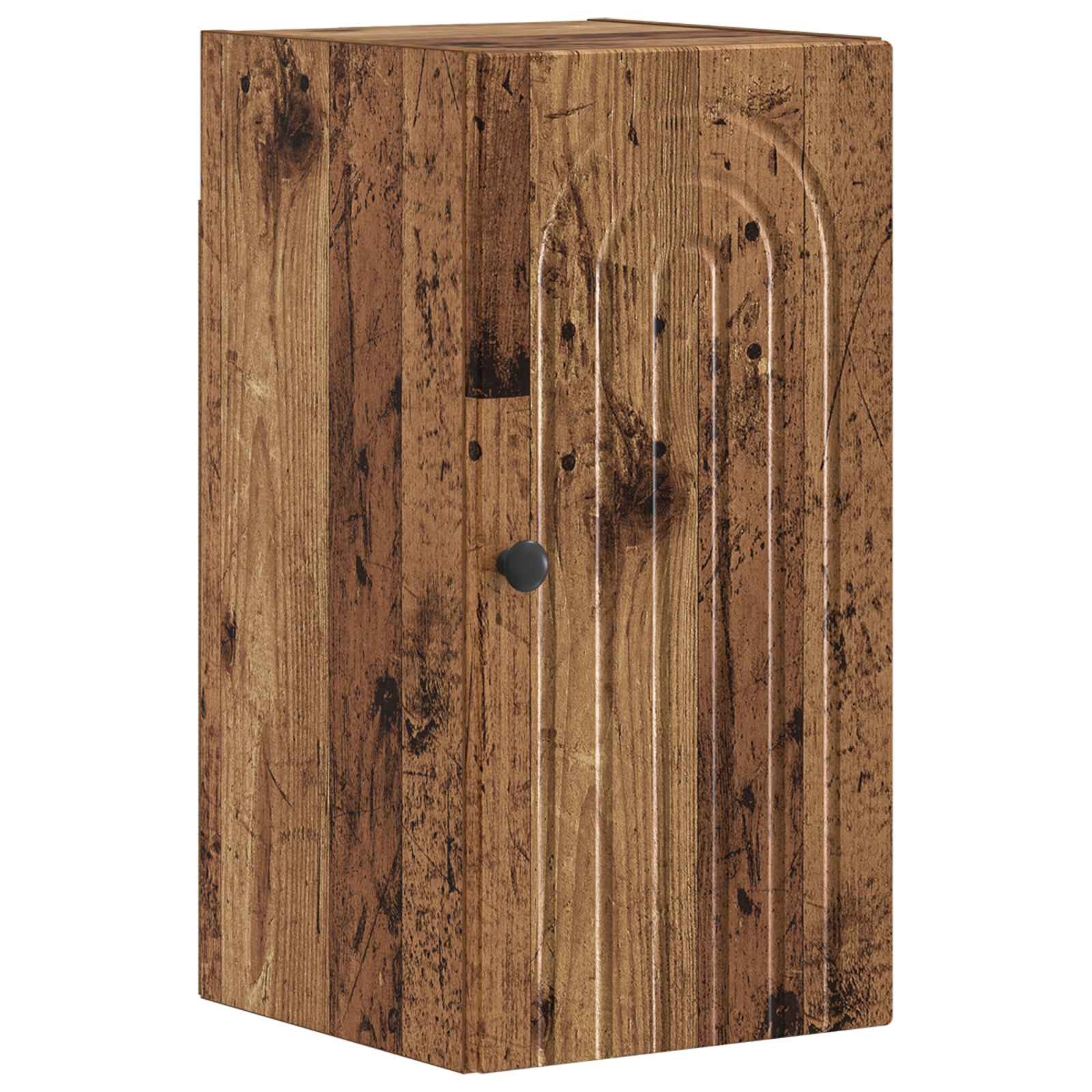 vidaXL Badezimmerspiegelschrank Badezimmer-Wandschrank ALKMAAR Altholz 30 x 31 x 59 cm