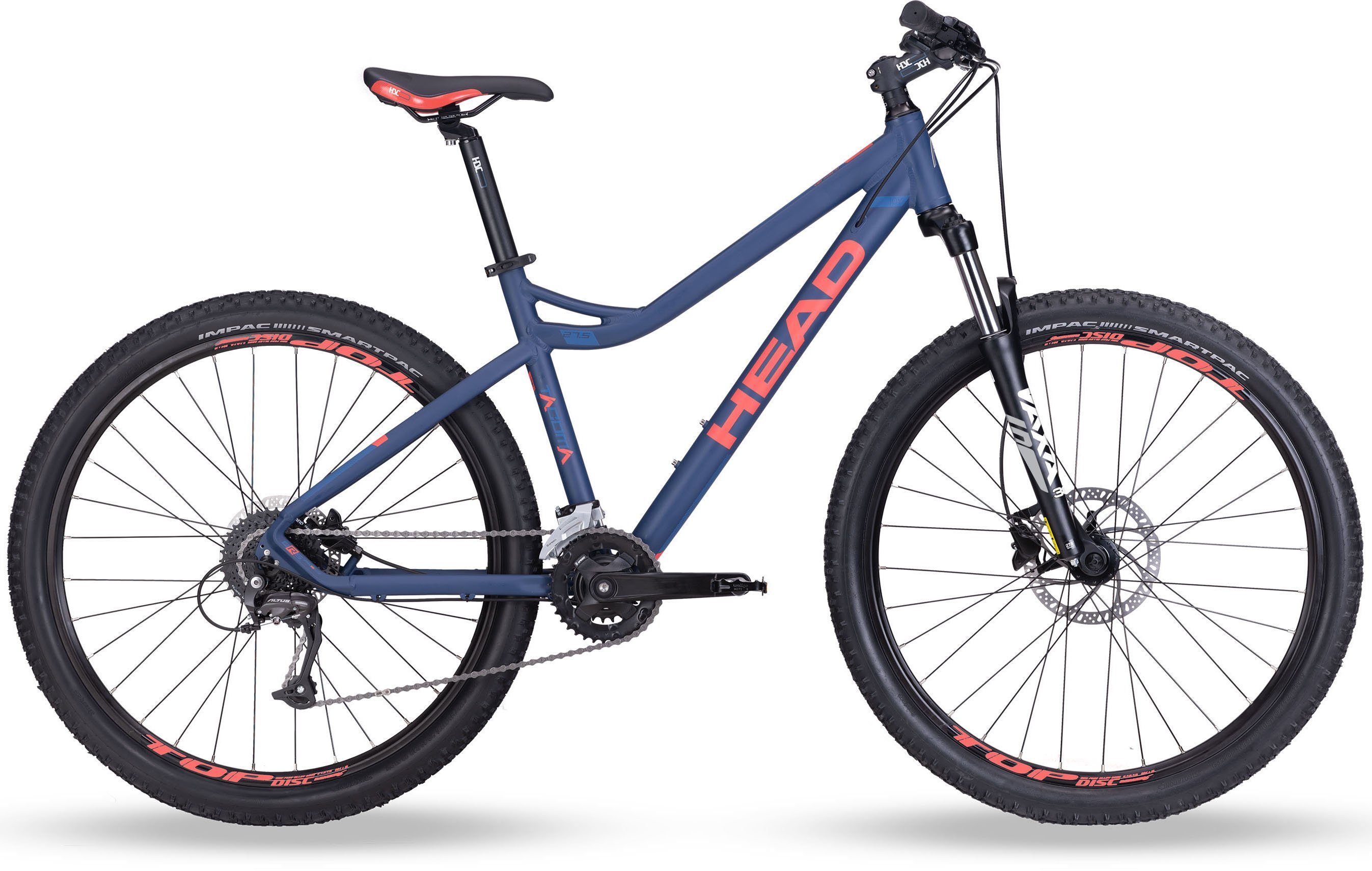 Head Mountainbike Tacoma II, 18 Gang S-Ride RDM300 Schaltwerk, Kettenschaltung, für Damen, Kettenschaltung