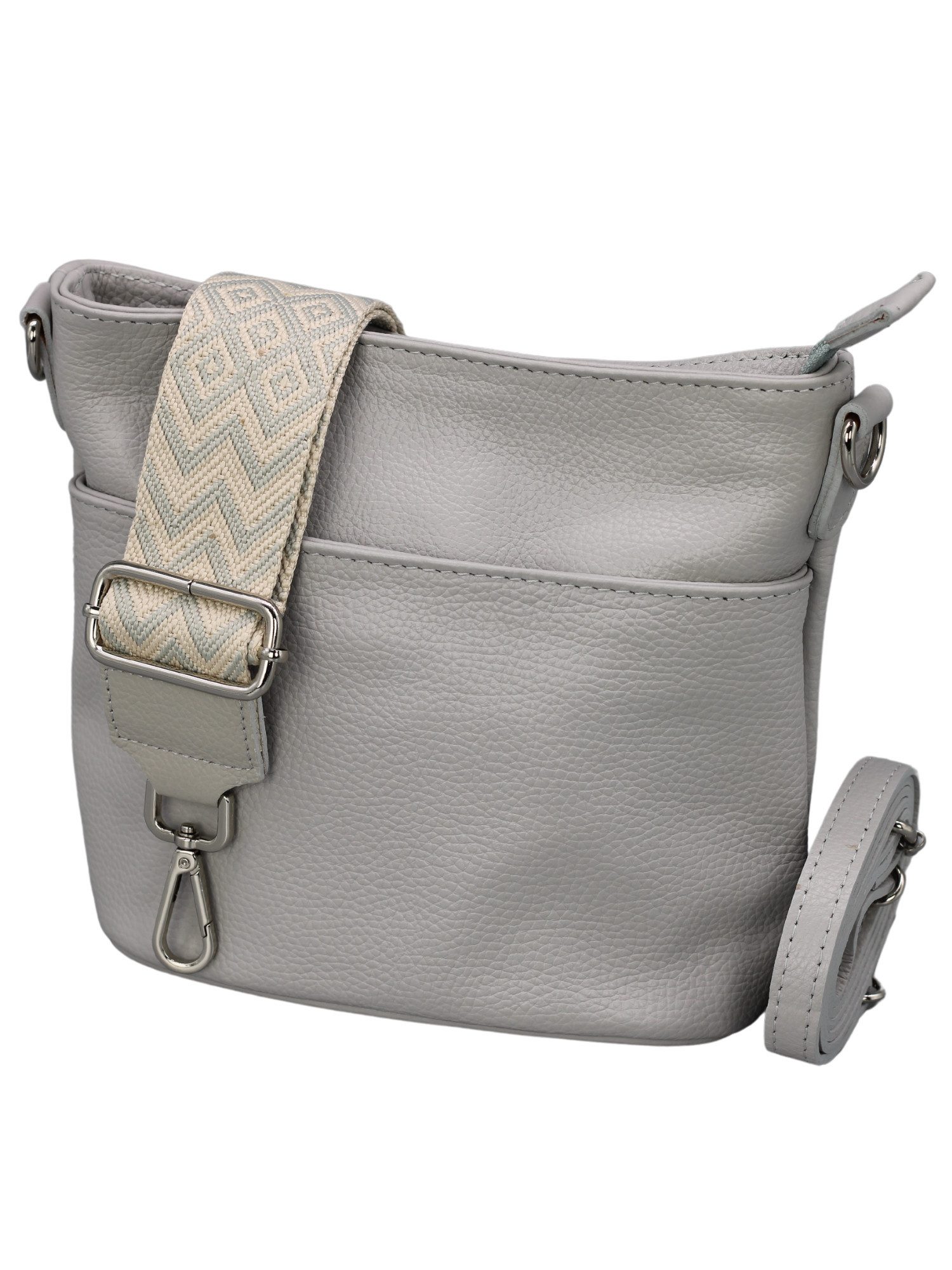 Schultertasche LINA Umhängetasche für Damen, Schultertasche Echtleder Gürteltasche