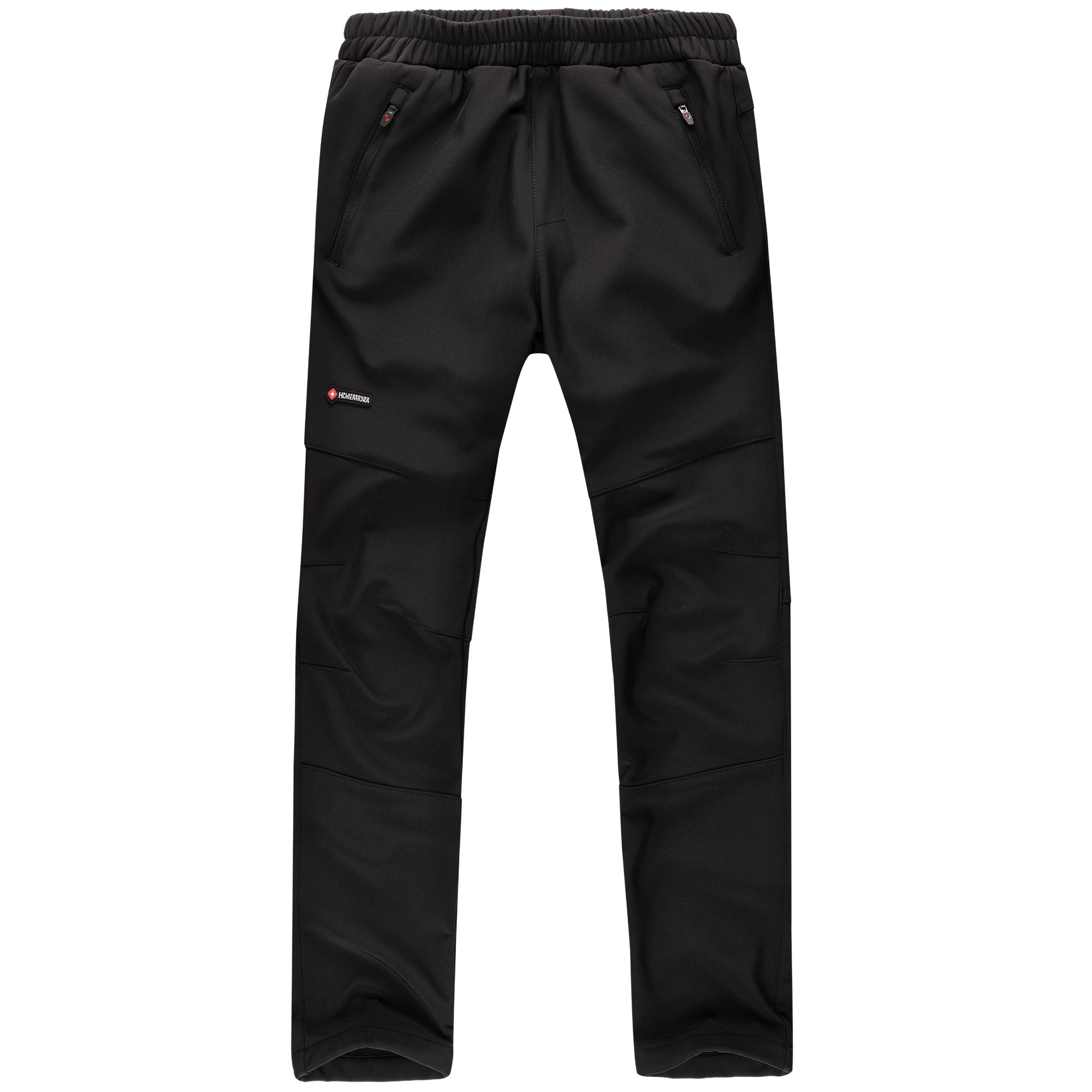 Softshellhose Tiegun Kinder Jungen Mädchen Outdoorhose Gefüttert Snowboardhose