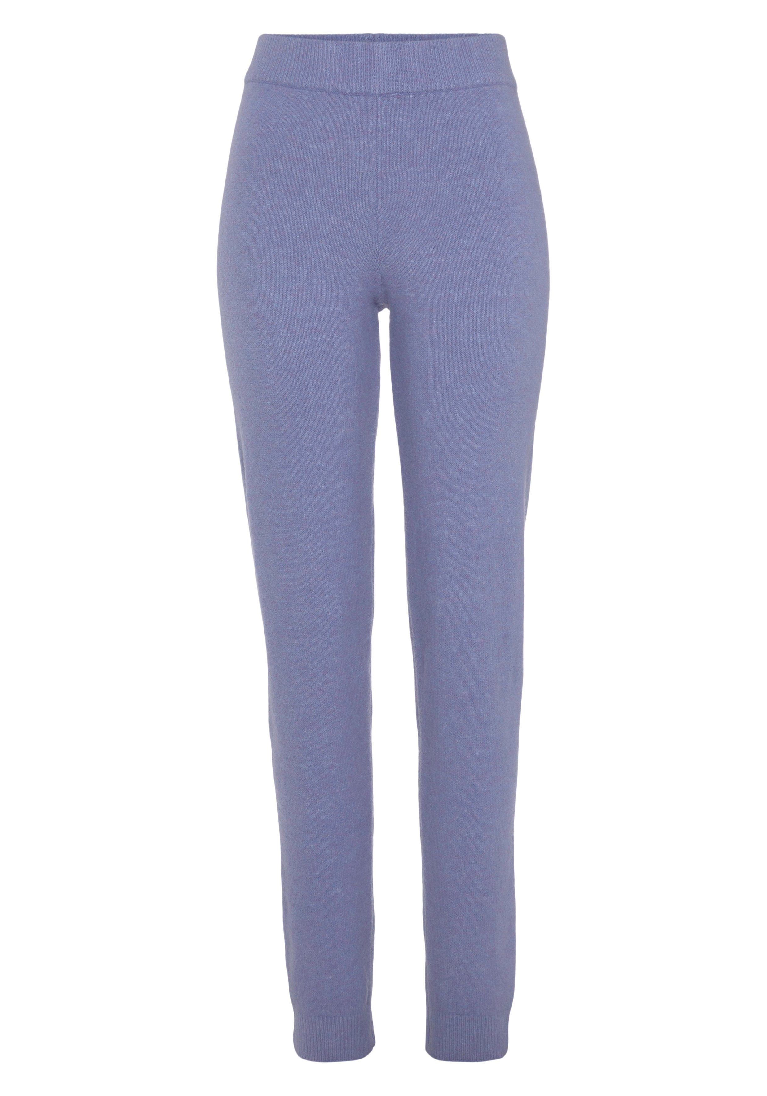 hellblau Strick, weichem Strickhose -Loungehose aus Loungewear LASCANA