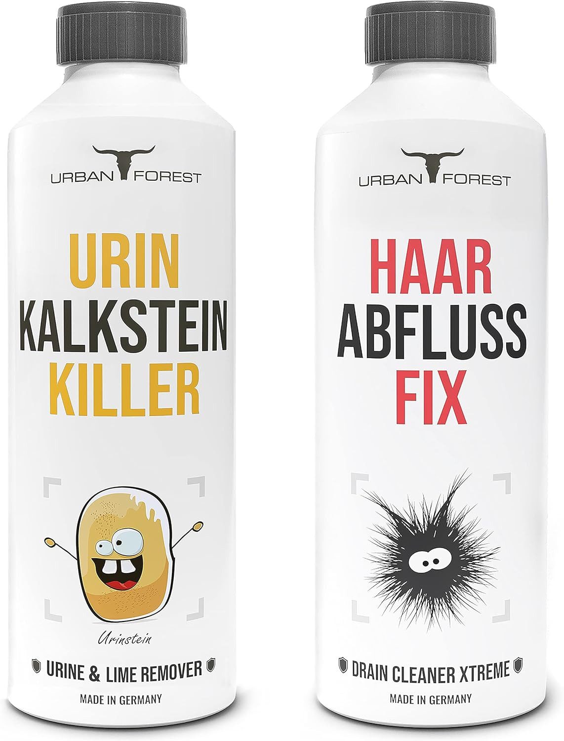URBAN FOREST SPARSET Abflussreiniger 1L + Urinsteinentferner extra stark 1L Badreiniger (2-St)