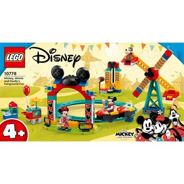 LEGO® Konstruktionsspielsteine LEGO 10778 Mickey and Friends Micky Minnie und Goofy Jahrmarkt, (Set)