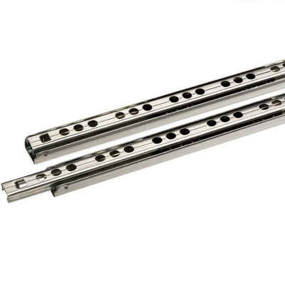 SO-TECH® Auszug Teilauszug H: 17 mm / L: 214 mm (2 St), Schubladenschienen Teilauszug Rollen Kugelführung