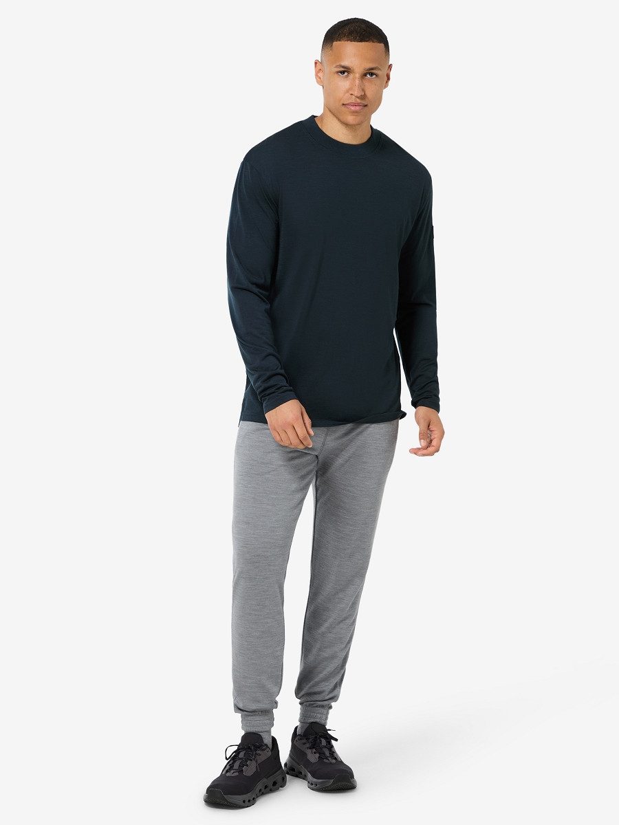 SUPER.NATURAL Langarmshirt für Herren, nachhaltig, Merino modern, atmungsaktiv
