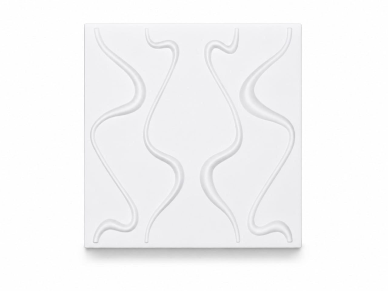 Xlmoebel 3D Wandpaneel Modern Wandverkleidung Geometrisch Welle Muster Deko Sofort, 0,50 qm, (4-tlg) Moderner 3D-Effekt и fühlbare Struktur