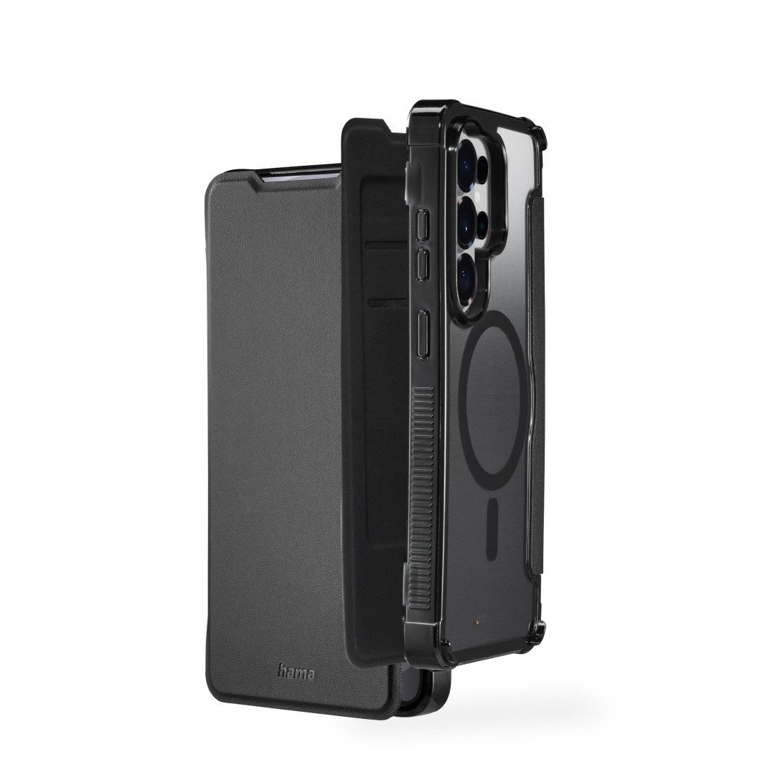 Hama Smartphone-Hülle Handytasche für Samsung Galaxy S26 Ultra, klappbar, Sturz- & kratzfest, Magnetverschluss, Wireless Charging, Kartenfächer