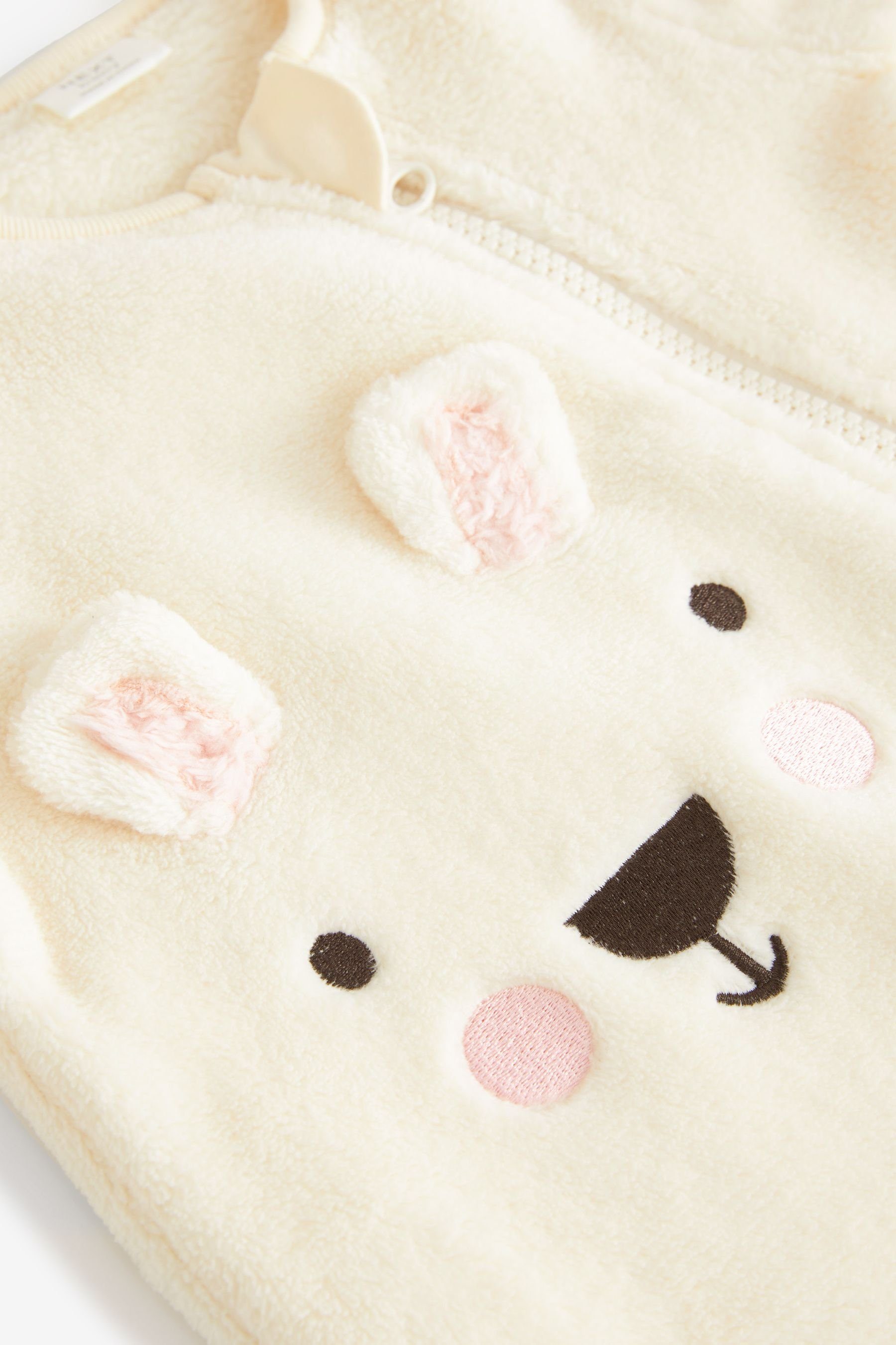Next Schlafoverall Baby Schlafanzug aus Fleece Cream (1-tlg)