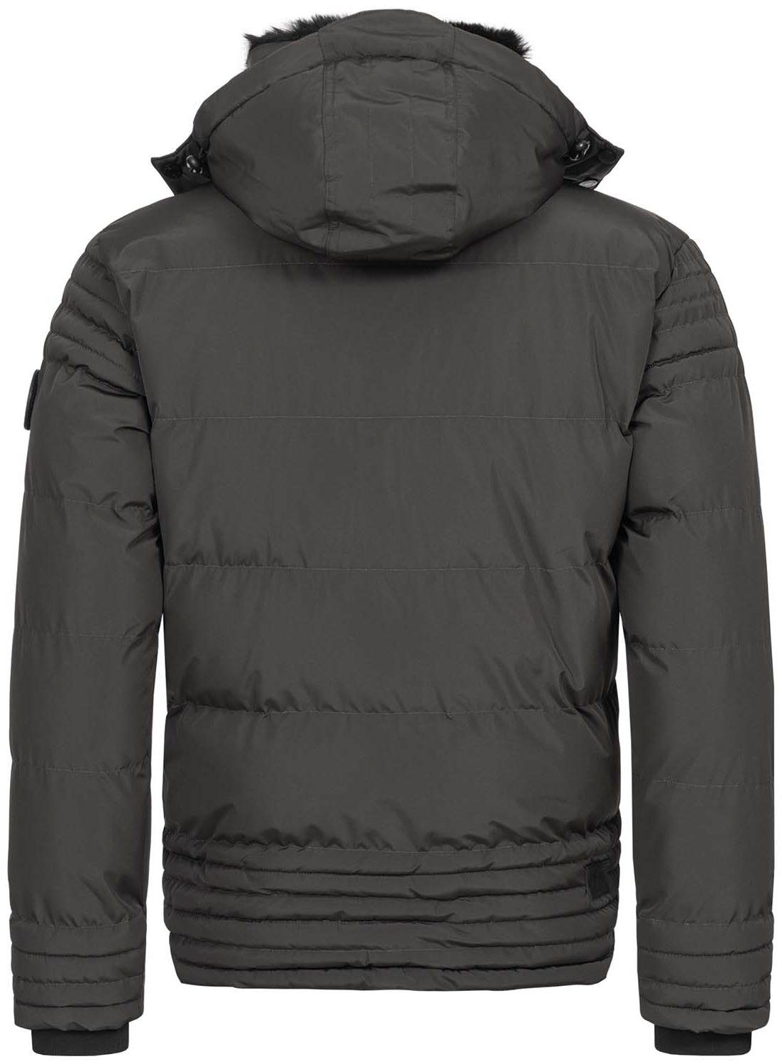 Alessandro Salvarini Winterjacke ASFabiano mit warmem Teddyfell und abnehmbarer Kapuze – Bild 5 von 5