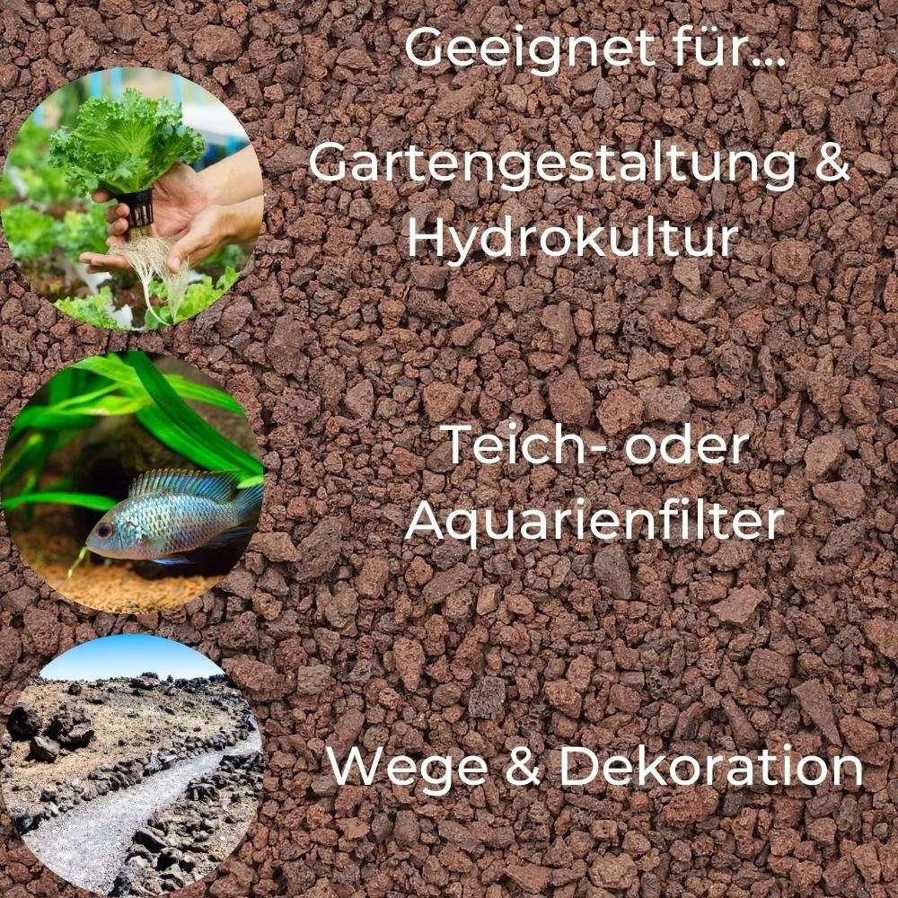 GarPet Lavasteine Lavastein Lavagranulat Grill Garten Lavamulch