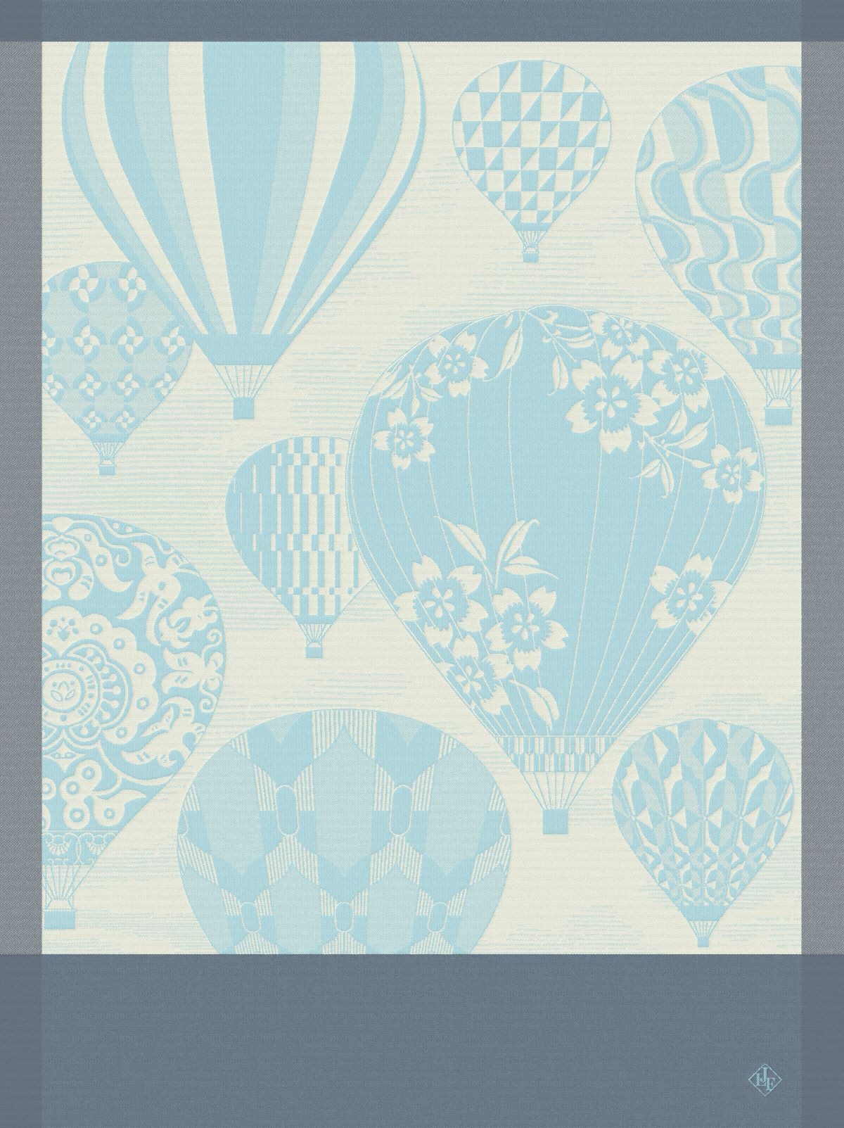 Le Jacquard Francais Geschirrtuch Geschirrtuch Cappadoce Azur 60x80 cm, (1-tlg., 1 x Geschirrtuch), jacquard-gewebt