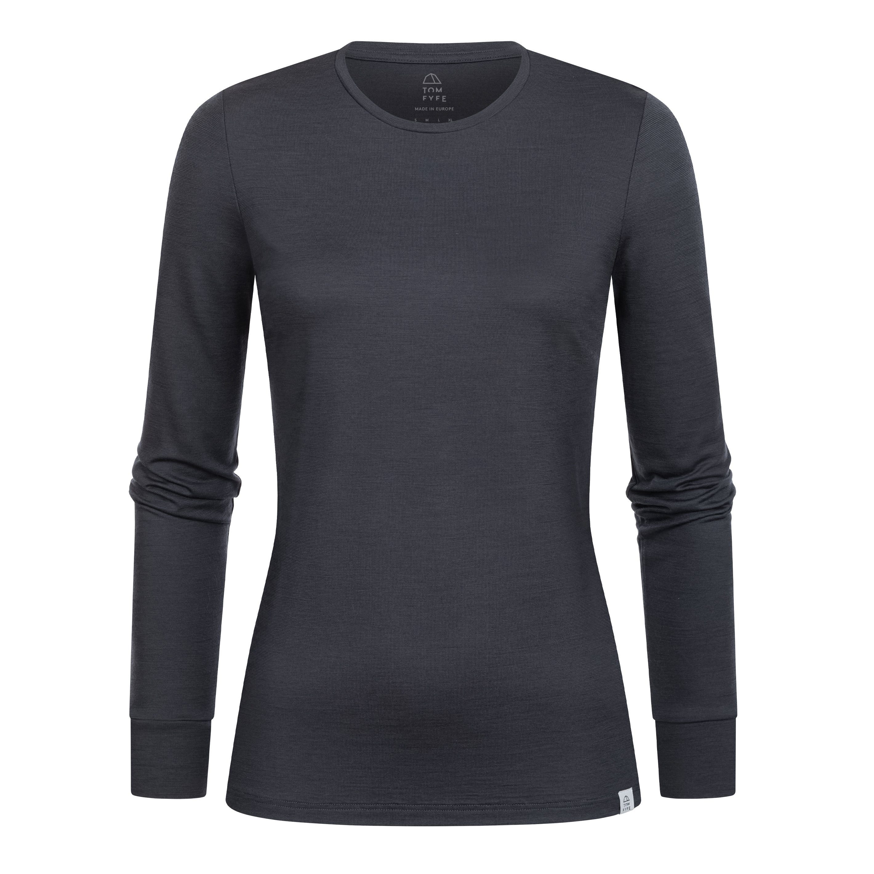 Longsleeve TOM FYFE Merino Longsleeve Damen Anthrazit / S