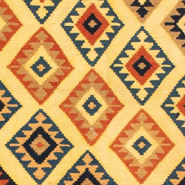 Wollteppich Kelim - Oriental quadratisch - 103 x 100 cm - beige, morgenland, quadratisch, Höhe: 6 mm, Wohnzimmer, Einzelstück