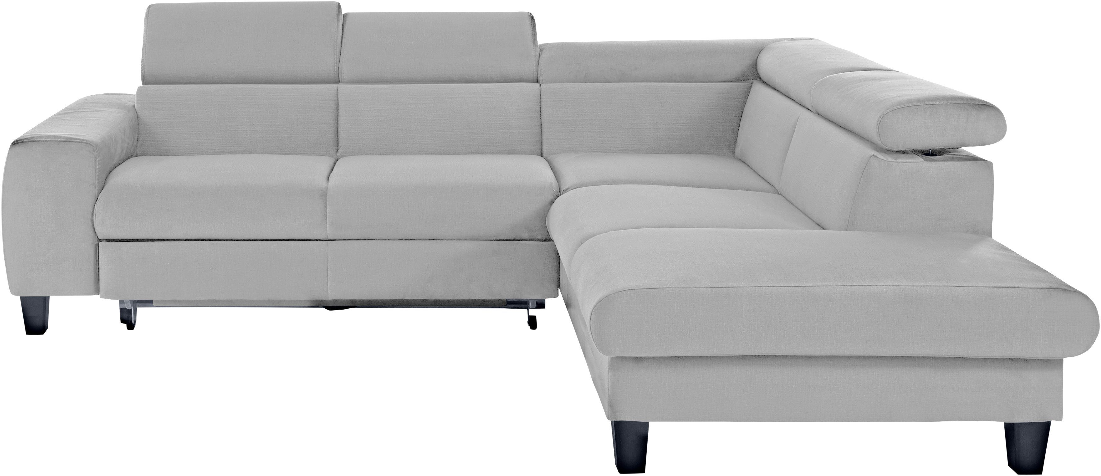 COTTA Ecksofa "Morven L-Form mit Kopfteilverstellung", wahlweise mit Bettfu günstig online kaufen