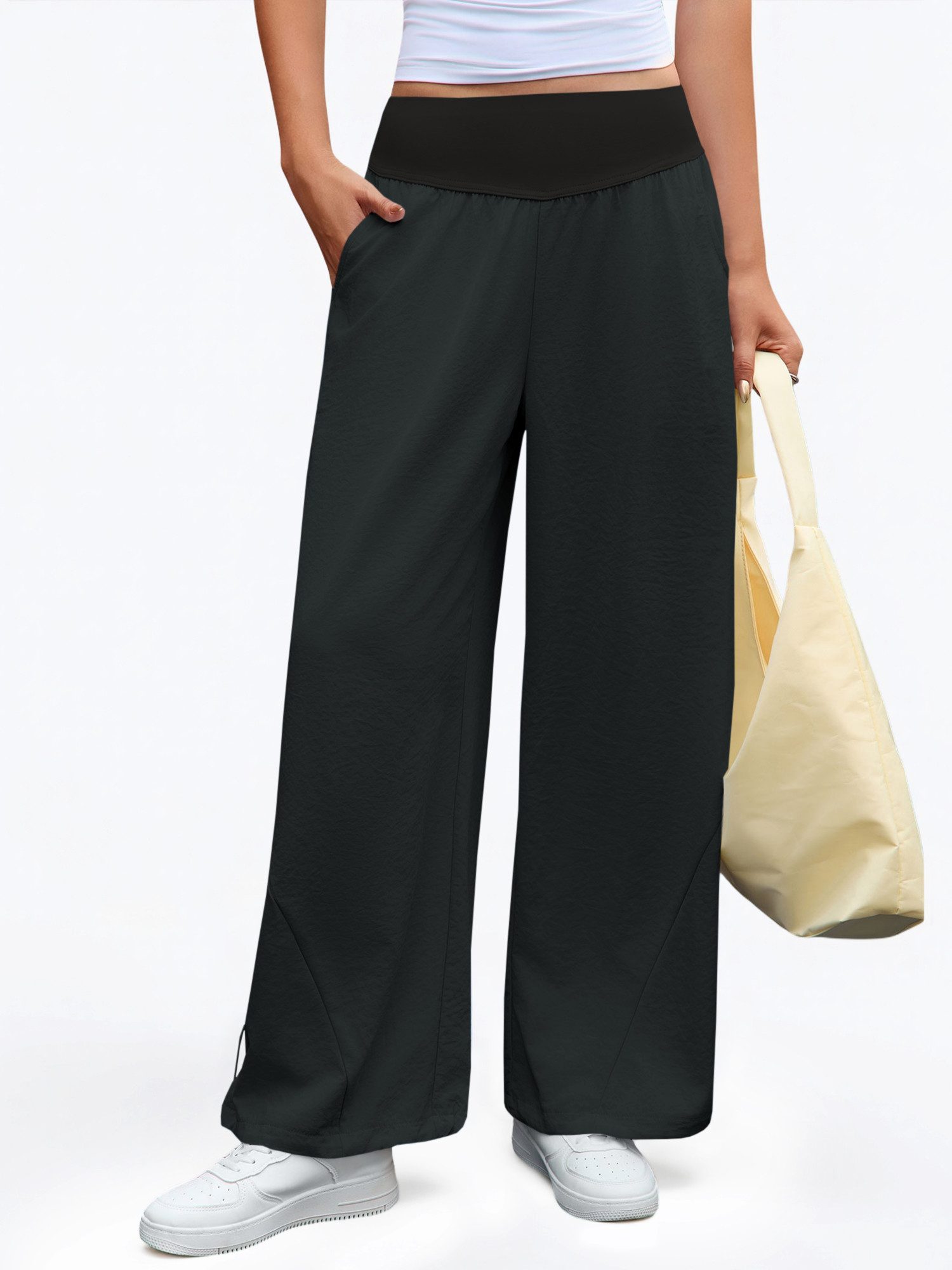 Imily Bela Sporthose Damen Lässige Hose mit Hoher Taille (Packung, 1-tlg., günstig online kaufen