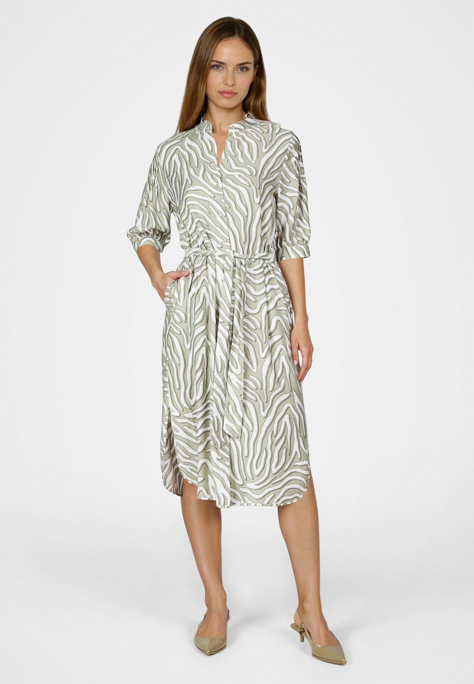 MARC AUREL Midikleid aus lässigem Print