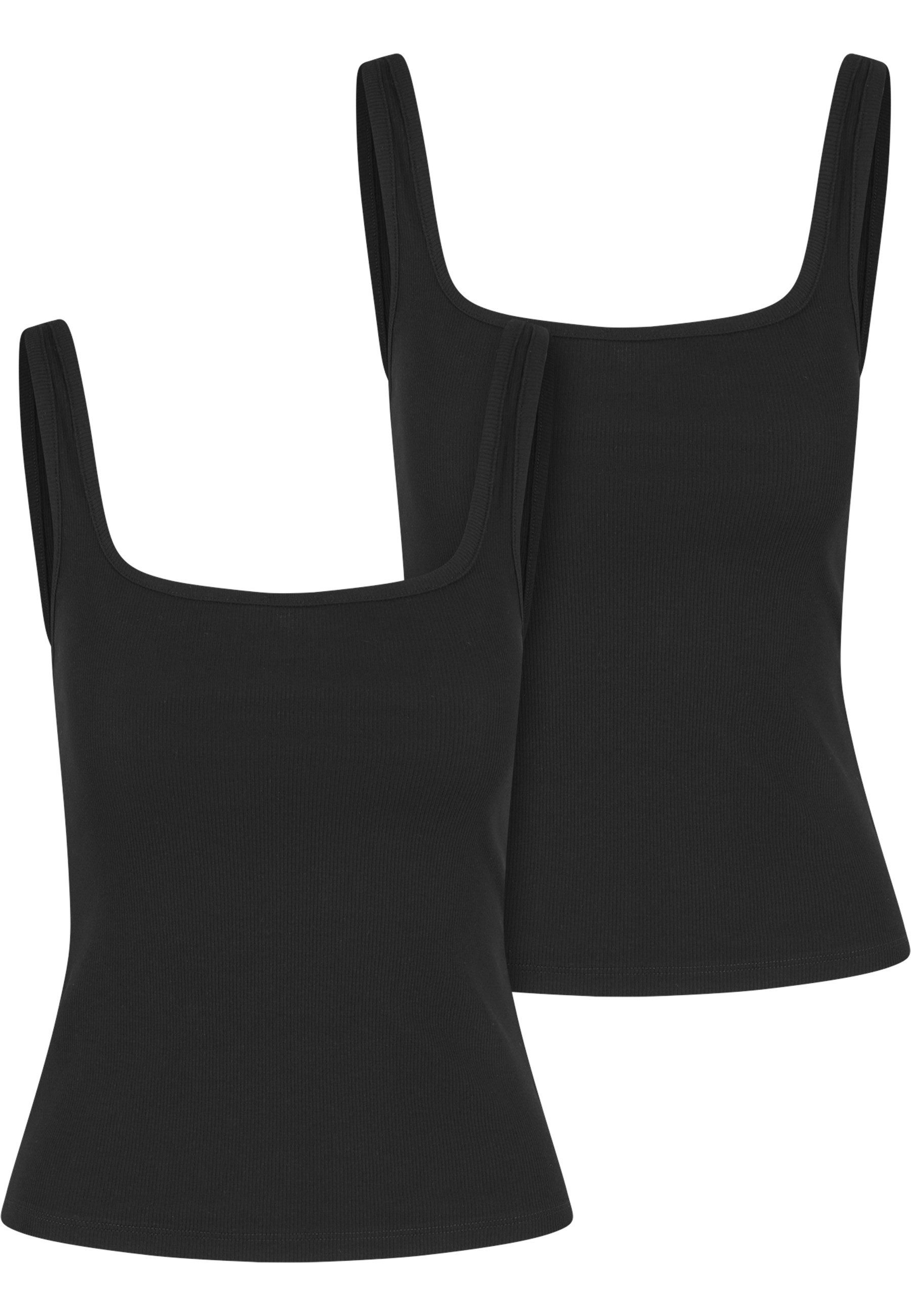 Muskelshirt Urban Classics Ladies Wide Neck Rib Top 2-Pack