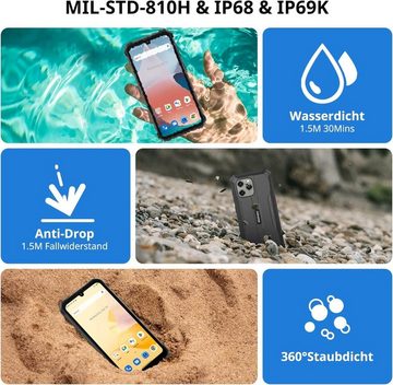 blackview BV5300 pro Rugged Smartphone, Outdoorhandy mit 7 GB RAM Smartphone (15,49 cm/6,1 Zoll, 32 GB Speicherplatz, 13 MP Kamera, GPS, Glonass, Beidou, Galileo, NFC)