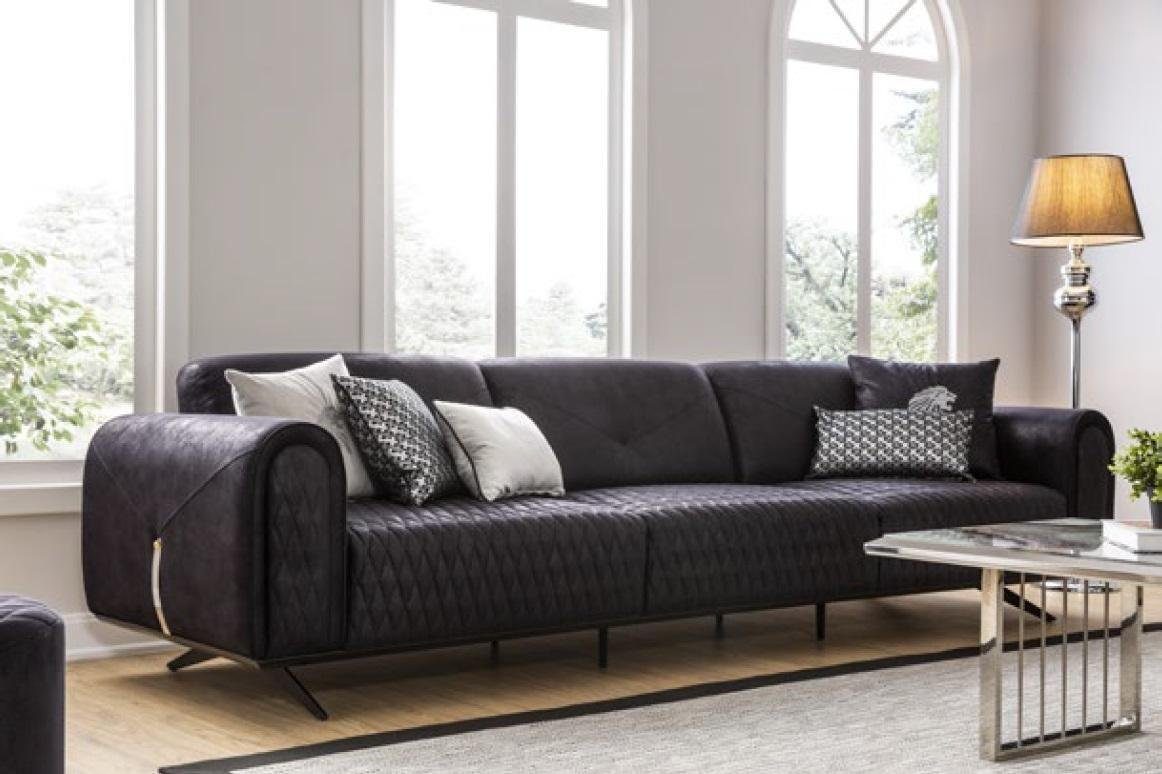 JVmoebel 4-Sitzer Luxus Sofa 4 Sitzer Modernes Wohnzimmer Sofas Design Leder Polster