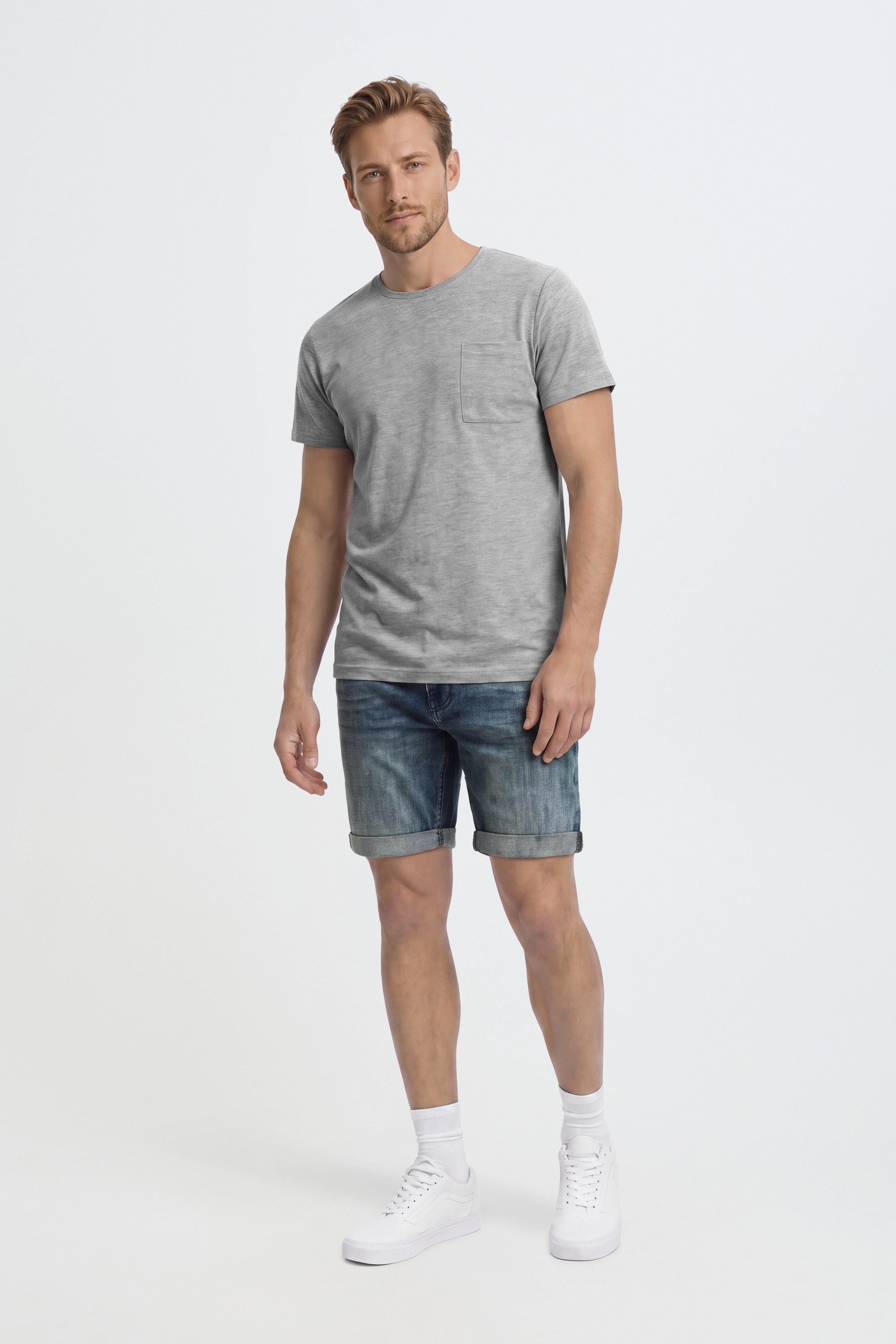 Blend Jeansshorts BHGrilitsch Stilvolle 5-Pocket-Jeansshorts mit leichten Destroyed-Effekten – Bild 3 von 5