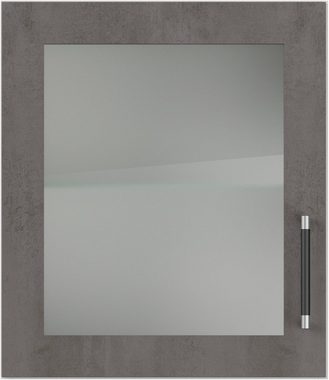 IMPULS KÜCHEN Glashängeschrank "Prag", Breite/Höhe: 50/57,9 cm vormontiert, mit Soft-Close, mit Glasdrehtür