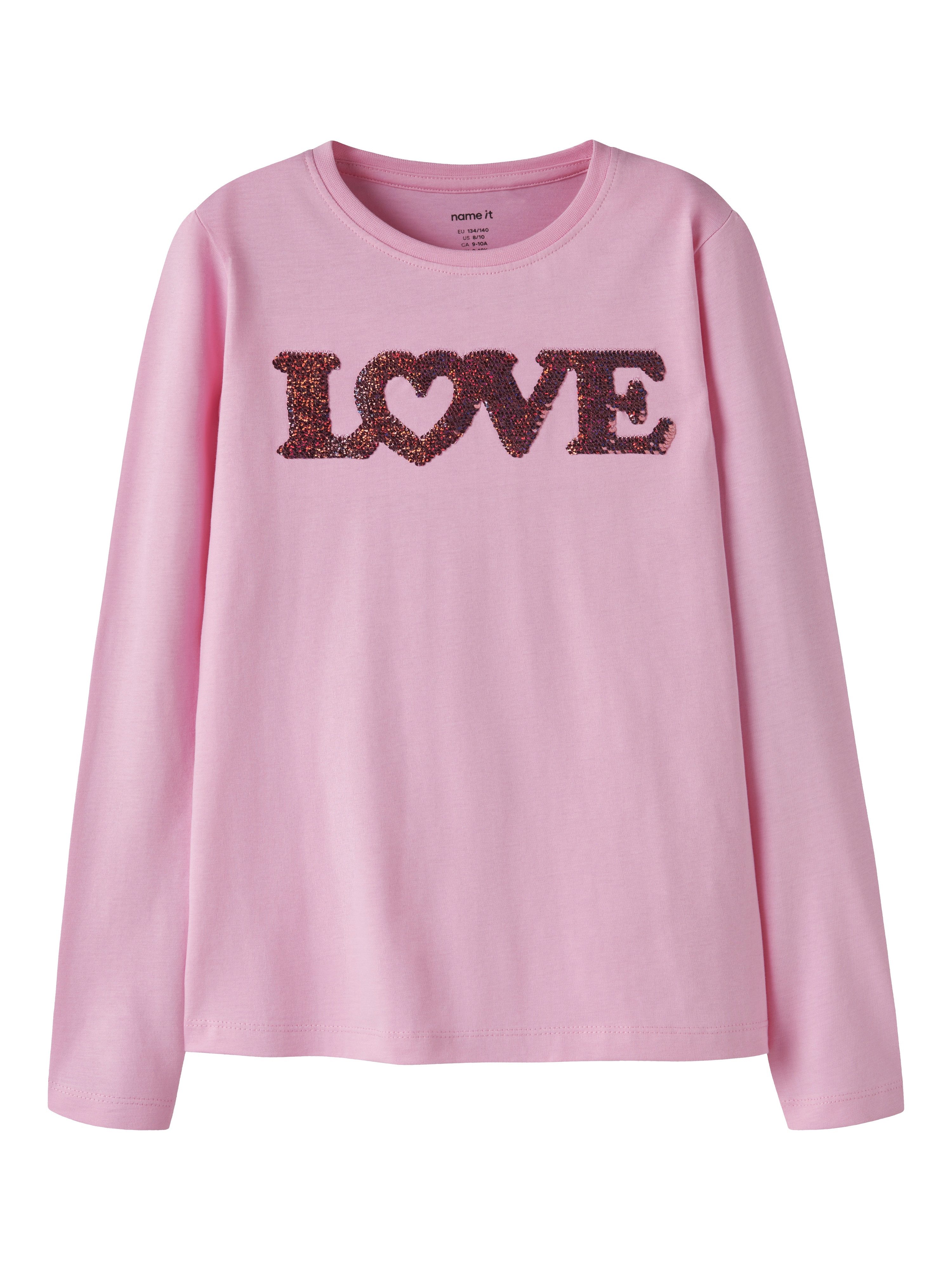 Name It Langarmshirt NKFNTRINE LS TOP Baumwolle, regular fit