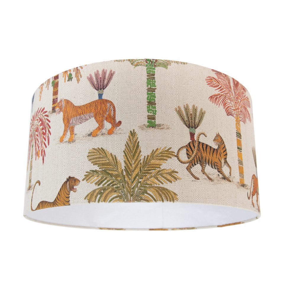 Qazqa Lampenschirm Cilinder multicolor