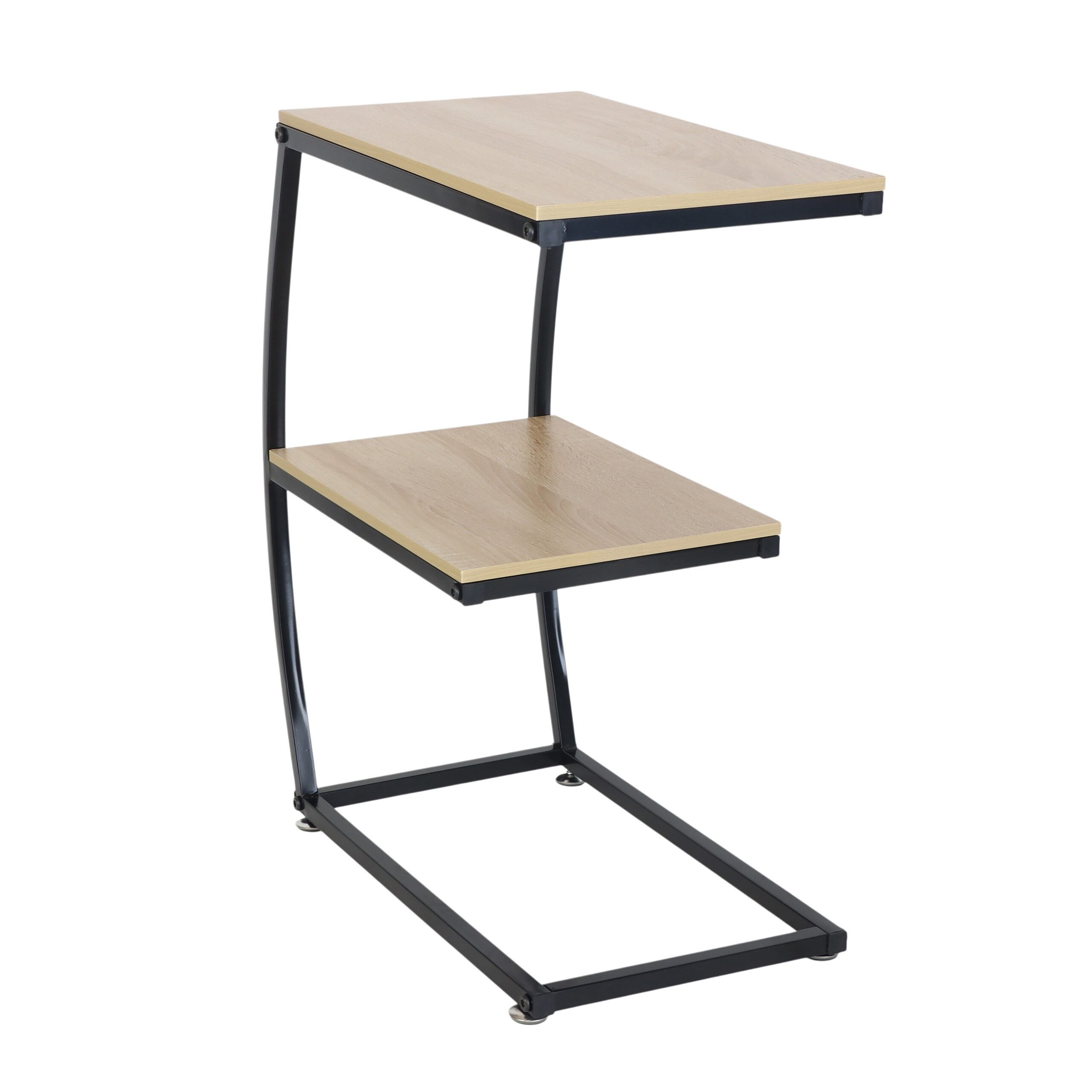 Beistelltisch in C Form mit 2 Ablage