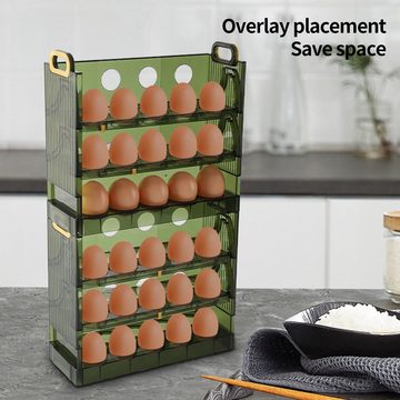 Rutaqian Eierbecher Eierbehälter, kleine Aufbewahrungsbox aus Kunststoff für 20/30 Eier, Geeignet für 20 / 30 Eier