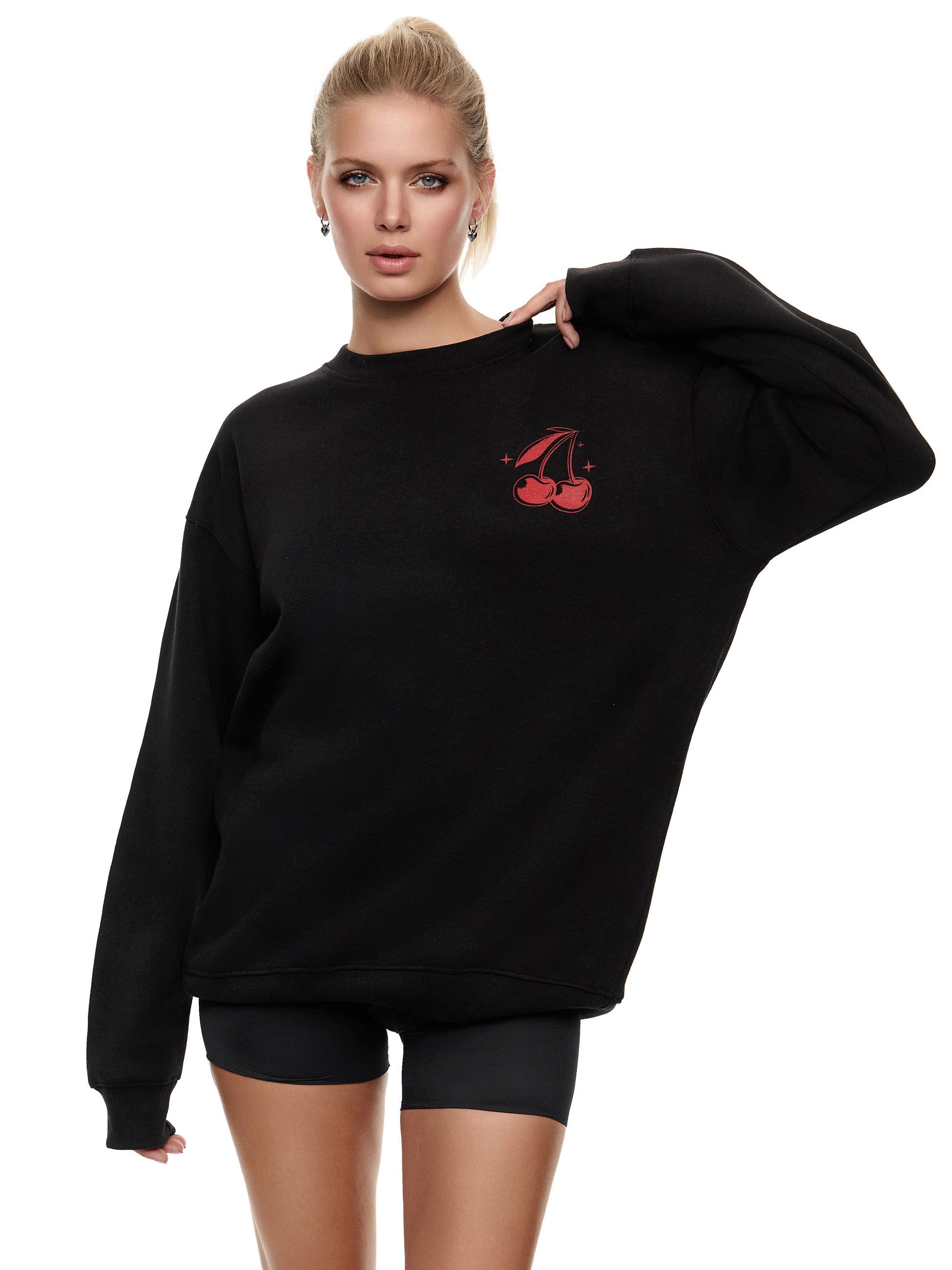 Worldclassca Sweatshirt Worldclassca Oversized Sweatshirt Print günstig online kaufen