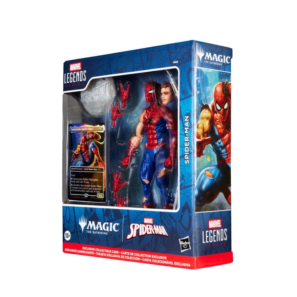 Hasbro Actionfigur Marvel Legends Magic: The Gathering Actionfigur Battle-Damaged Spider-