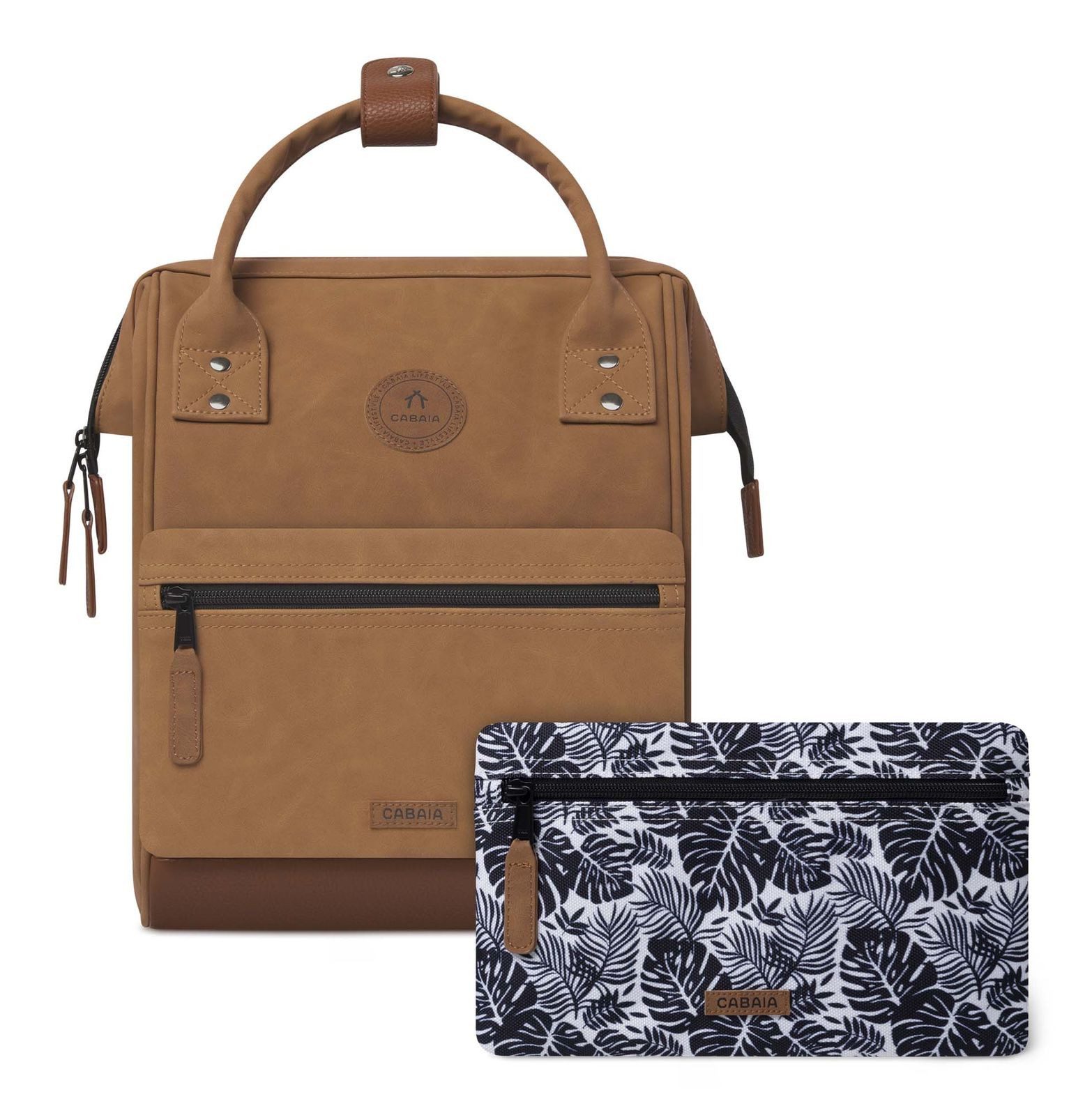 CABAIA Rucksack Vegan Nubuck Backpack (Set, 3-tlg) günstig online kaufen