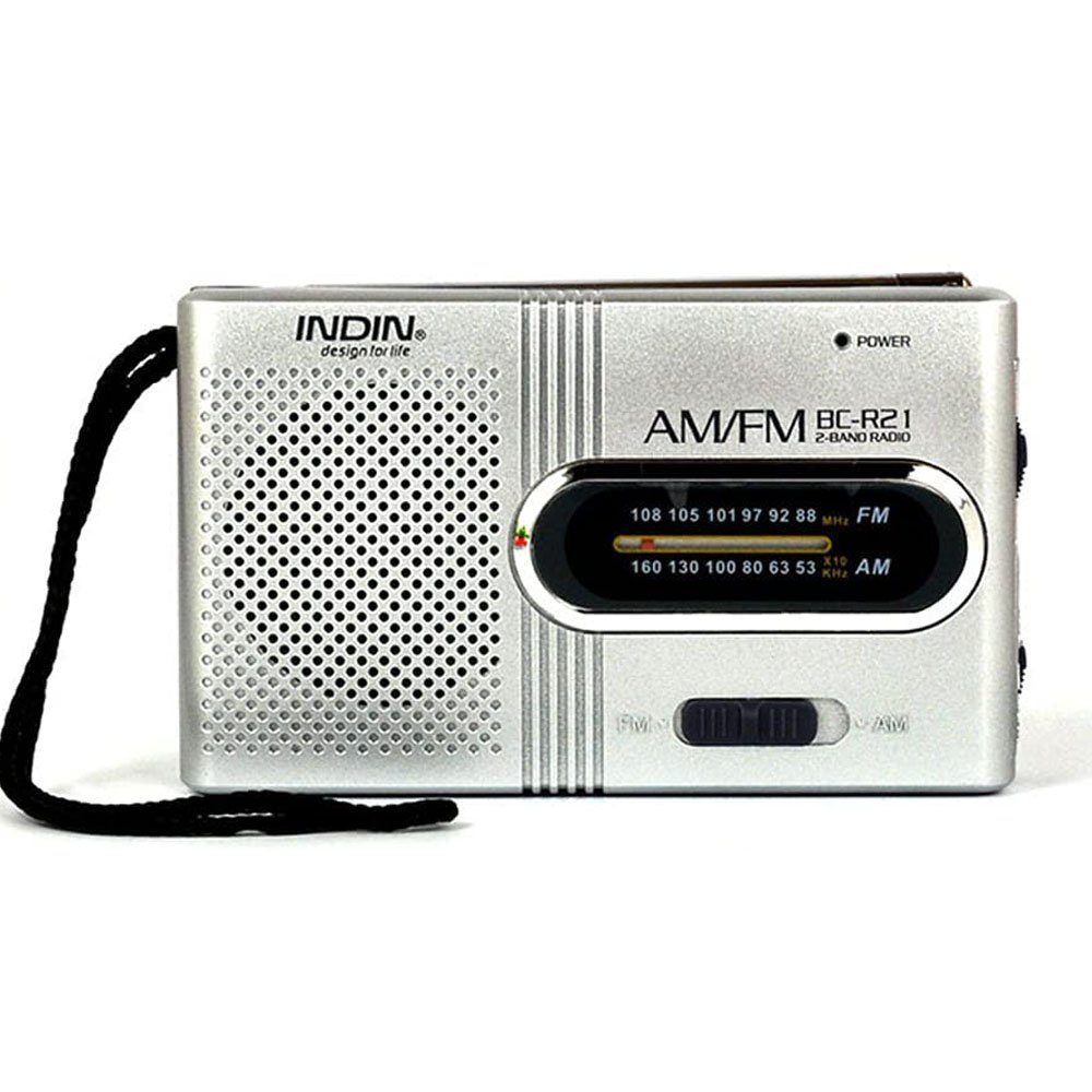 Jormftte Mini Radio Tragbares Taschenradio Radio (Batterievorgang)