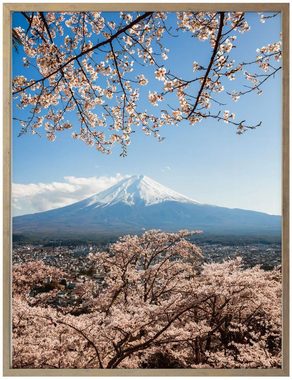 Wall-Art Poster Mount Fuji Japan, Berge (1 St), Poster ohne Bilderrahmen