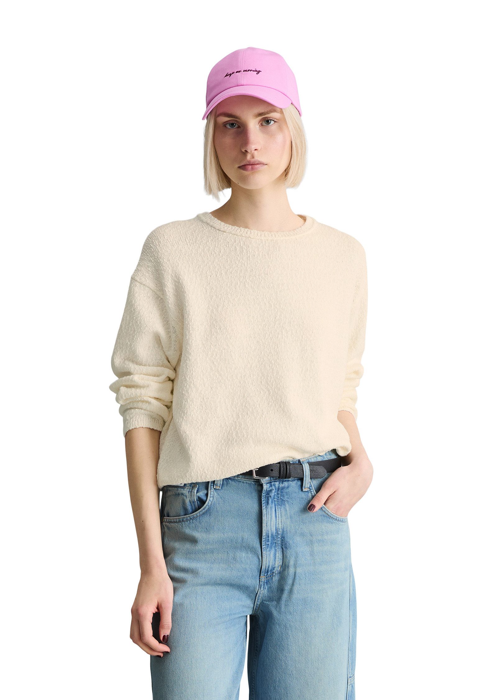 Marc O'Polo DENIM Strickpullover aus Cotton Slub Garn