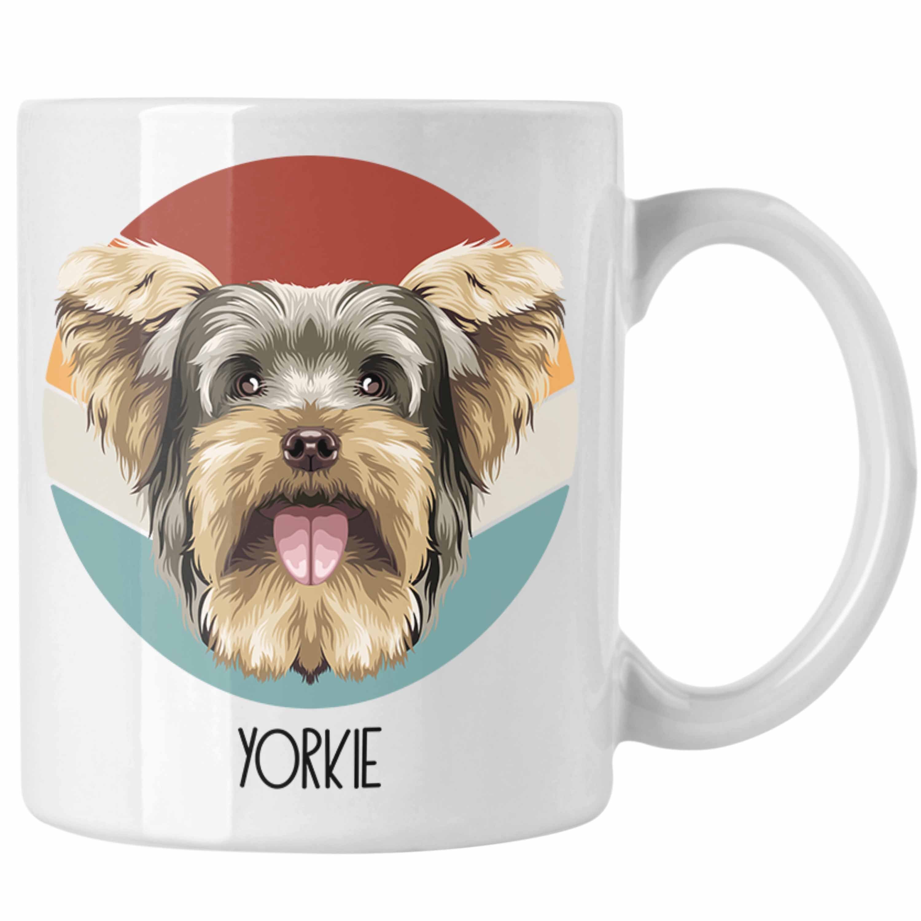 Trendation Tasse Yorkie Besitzer Tasse Geschenk Lustiger Spruch Geschenkidee Yorkie Mam Weiss