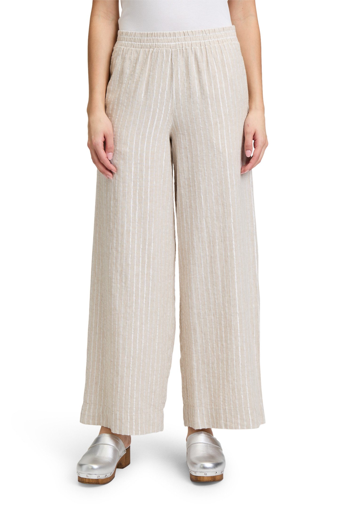 Cartoon Leinenhose Cartoon Nadelstreifenhose mit Taschen günstig online kaufen